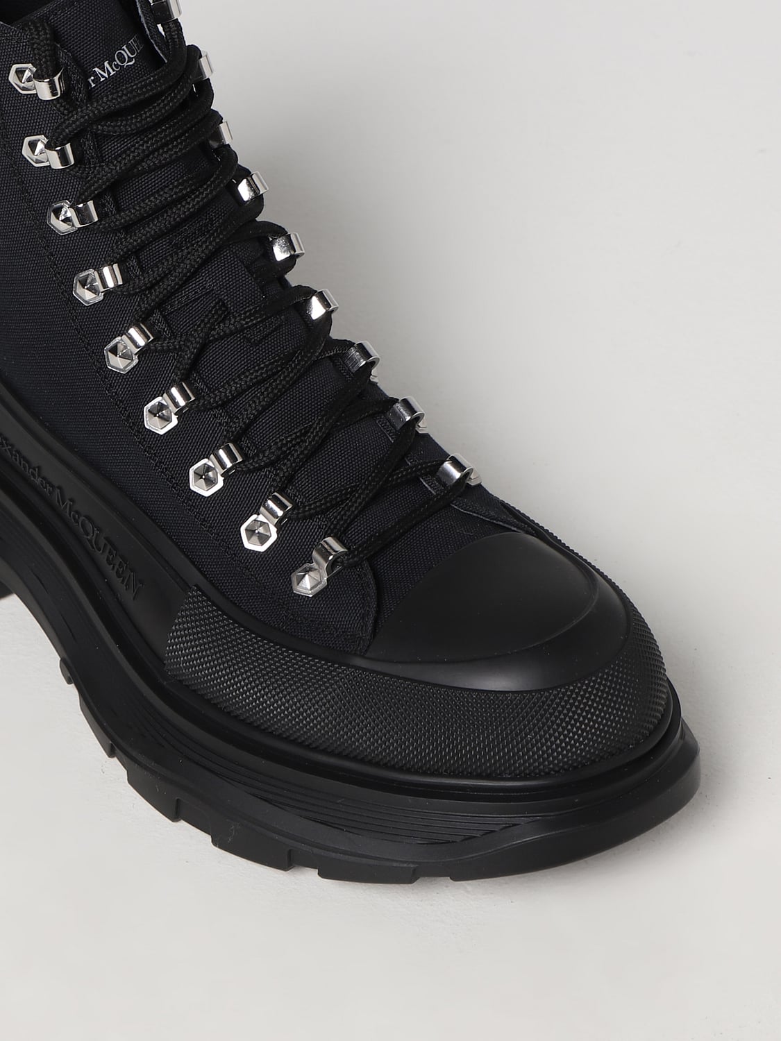 MCQUEEN BOTTINE: Bottines homme McQueen, Noir - Img 4