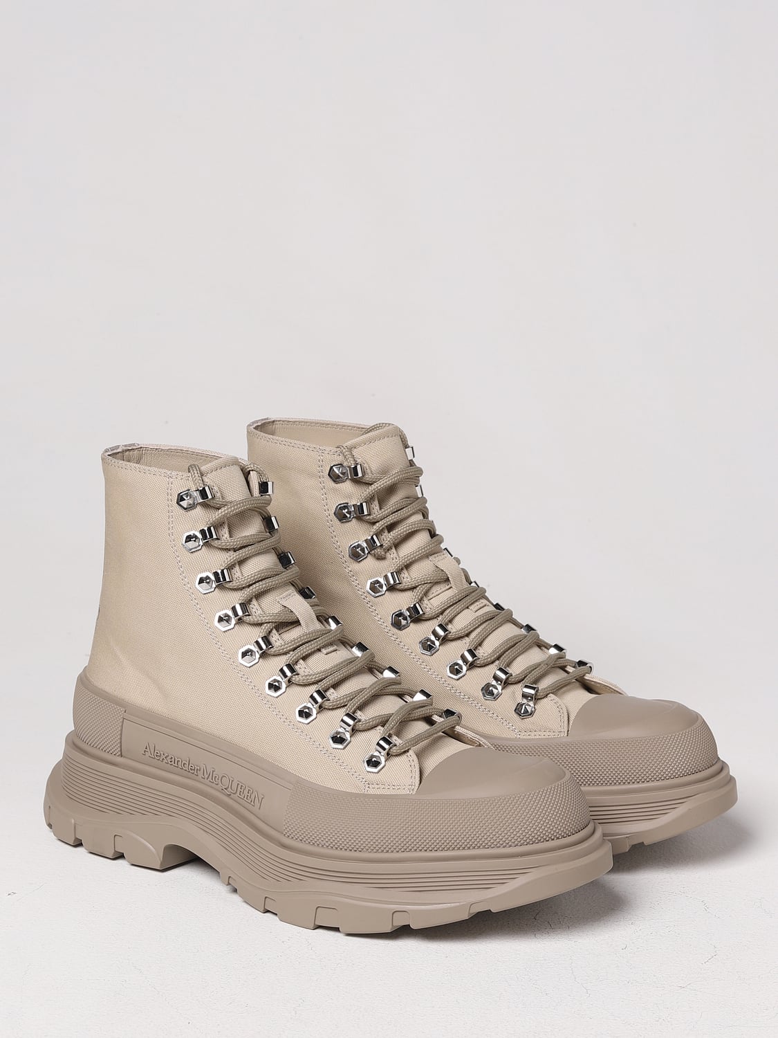 MCQUEEN BOOTS: Boots men McQueen, Beige - Img 2