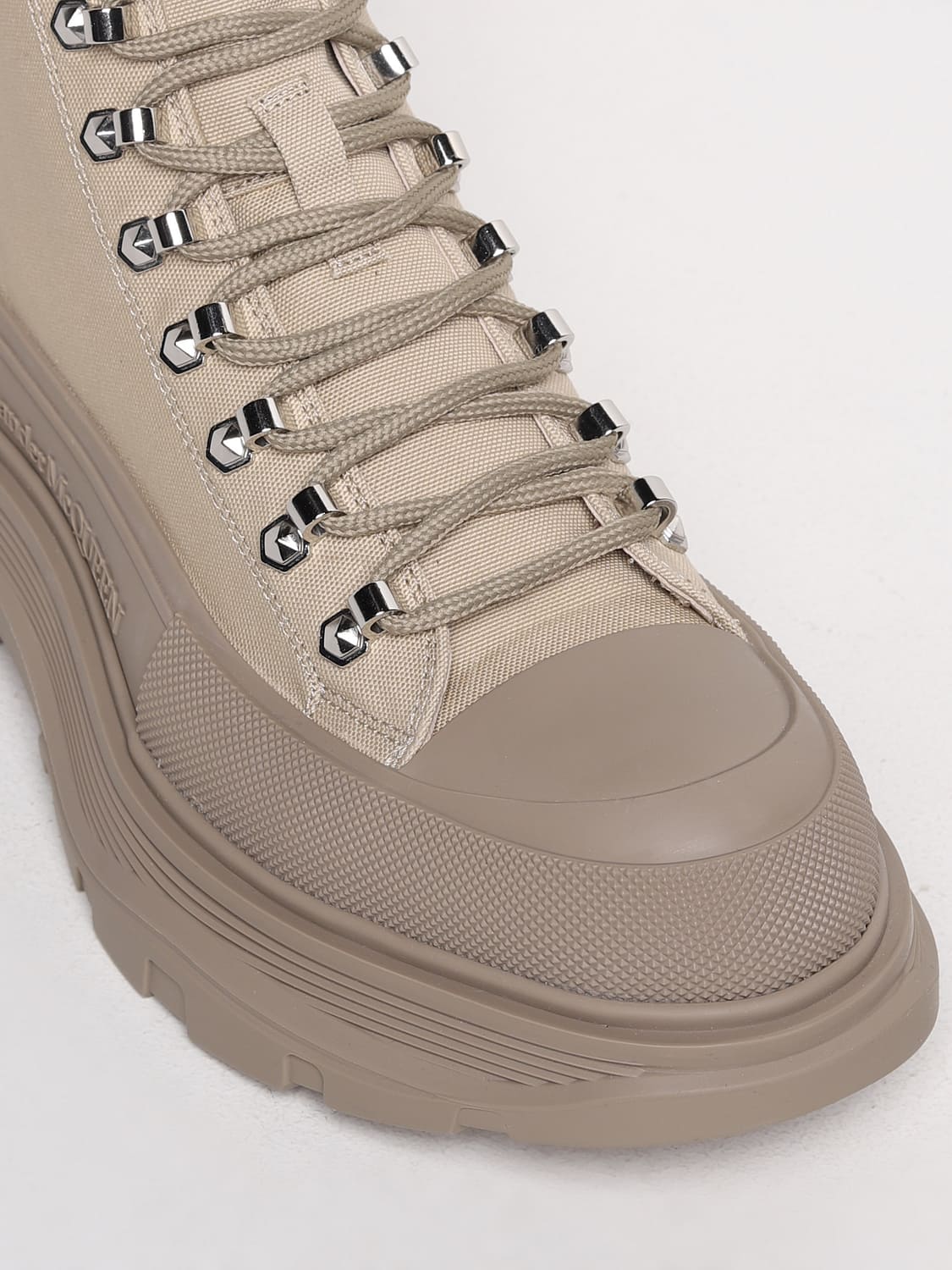 MCQUEEN BOOTS: Boots men McQueen, Beige - Img 4