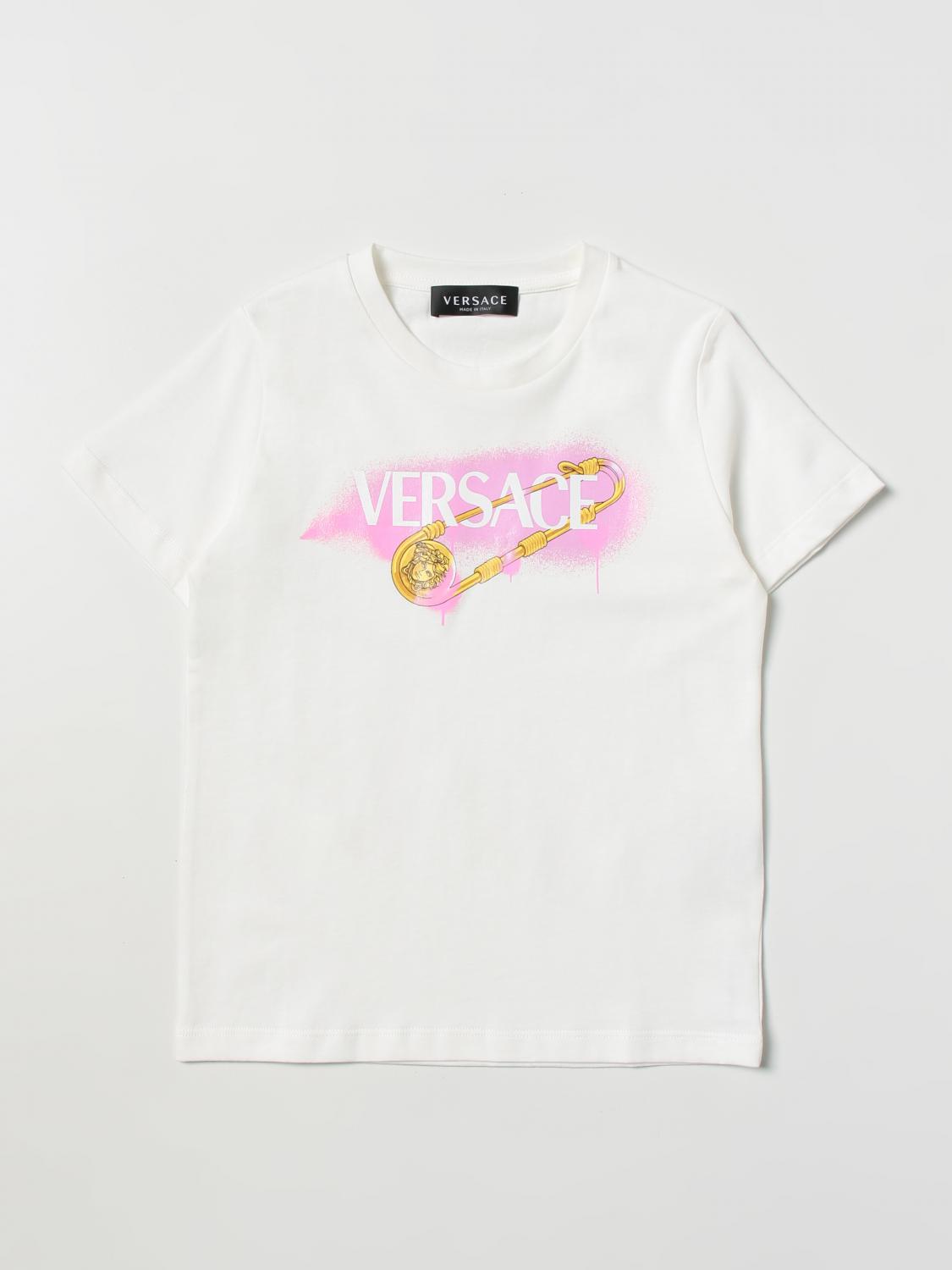 VERSACE CAMISETA: Top niños Versace Young, Blanco - Img 1