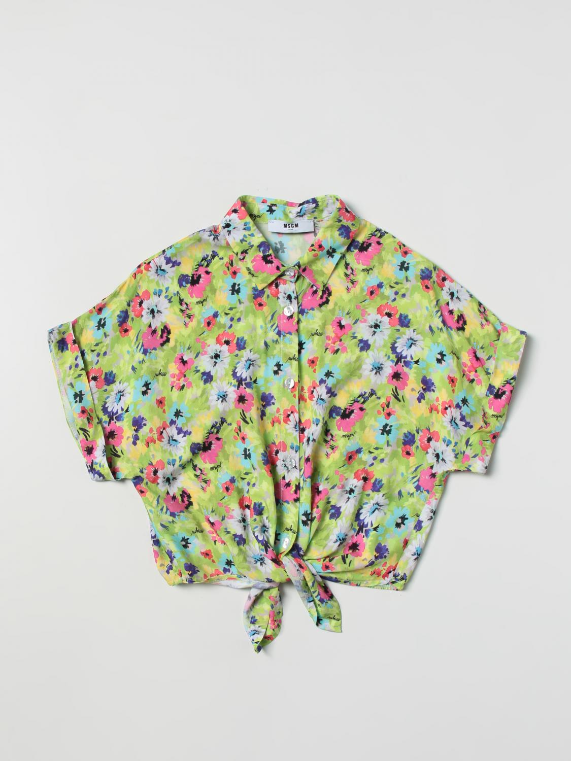 MSGM KIDS CAMISA: Camisa niños MSGM Kids, Verde - Img 1