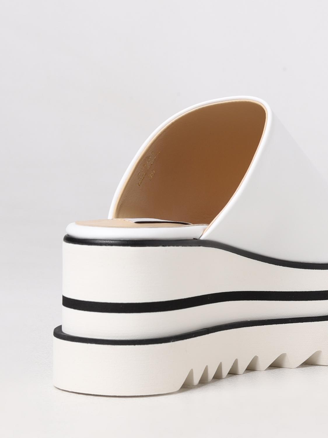 STELLA MCCARTNEY：フラットサンダル レディース - ホワイト | GIGLIO