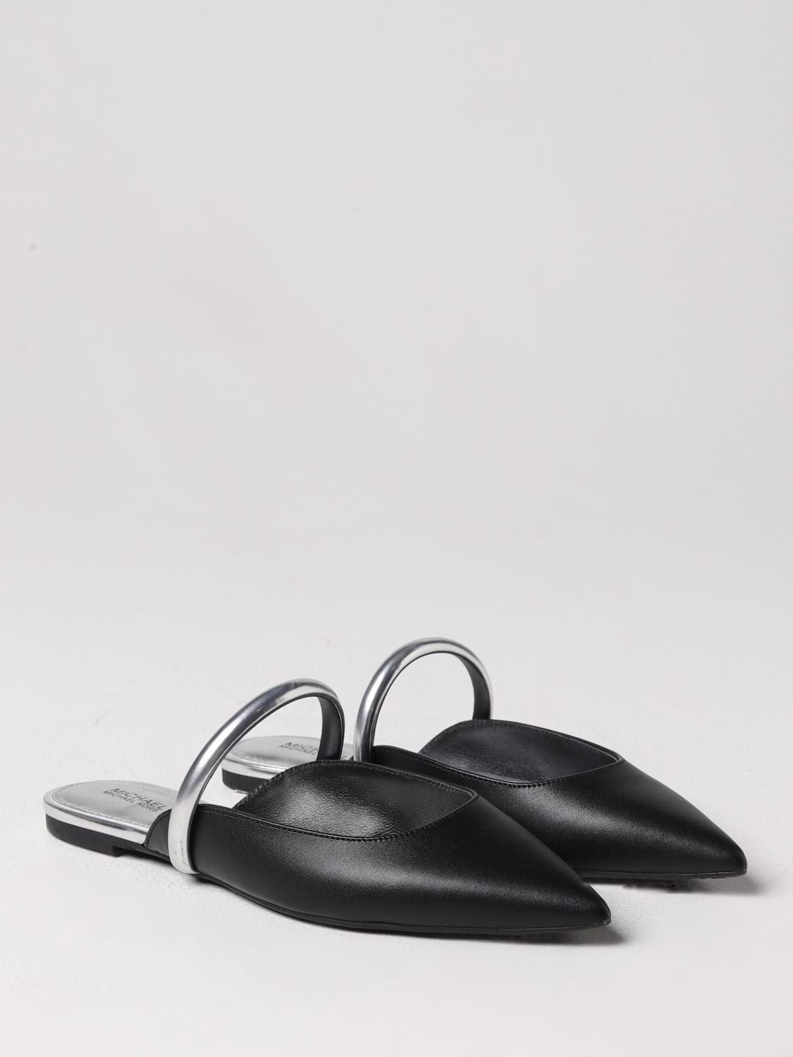 Michael Kors Mules Jessa in leather - Black | 40R3JSFP1L | GIGLIO.COM