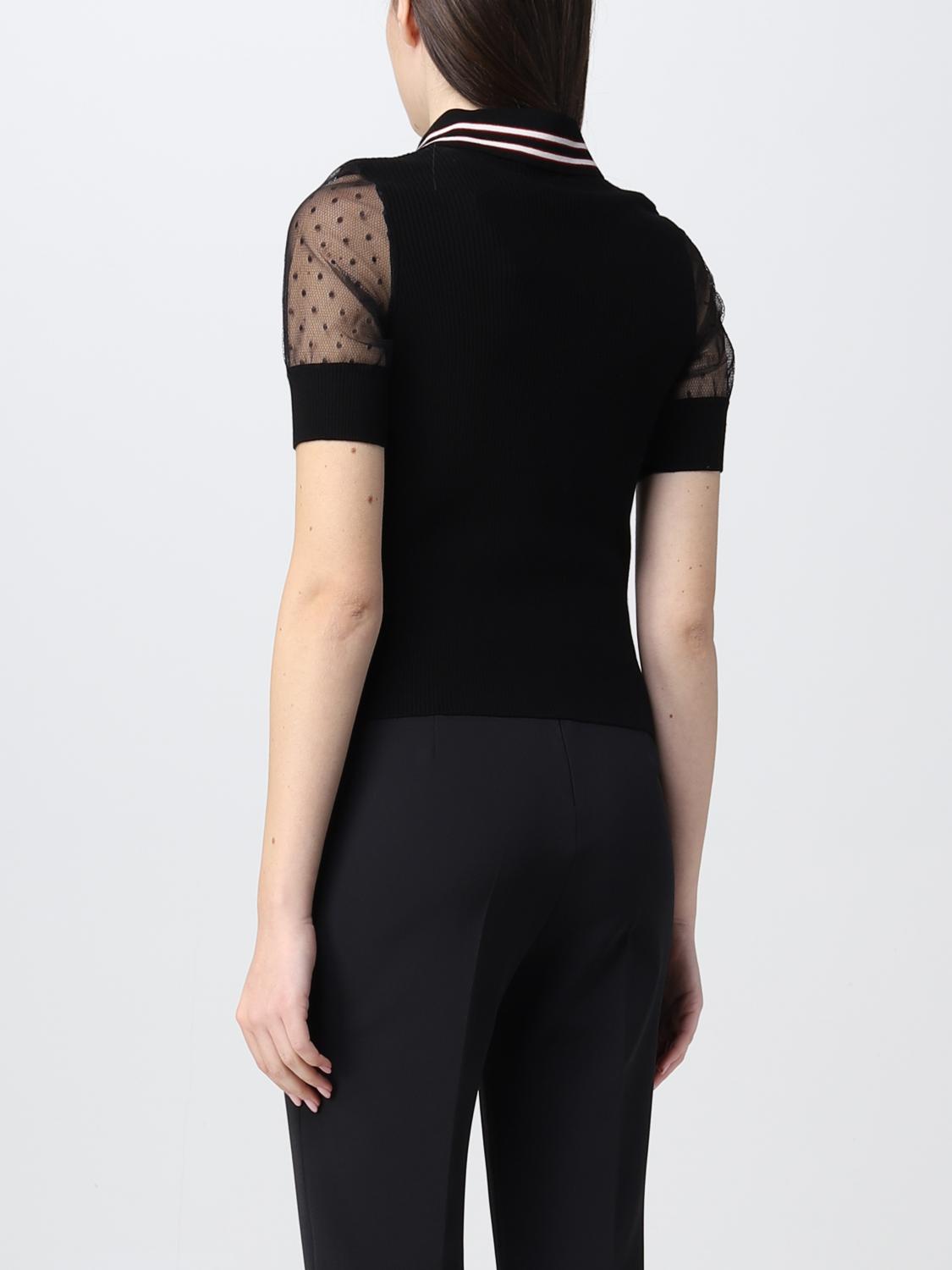 RED VALENTINO POLO: Polo mujer Red Valentino, Negro - Img 3