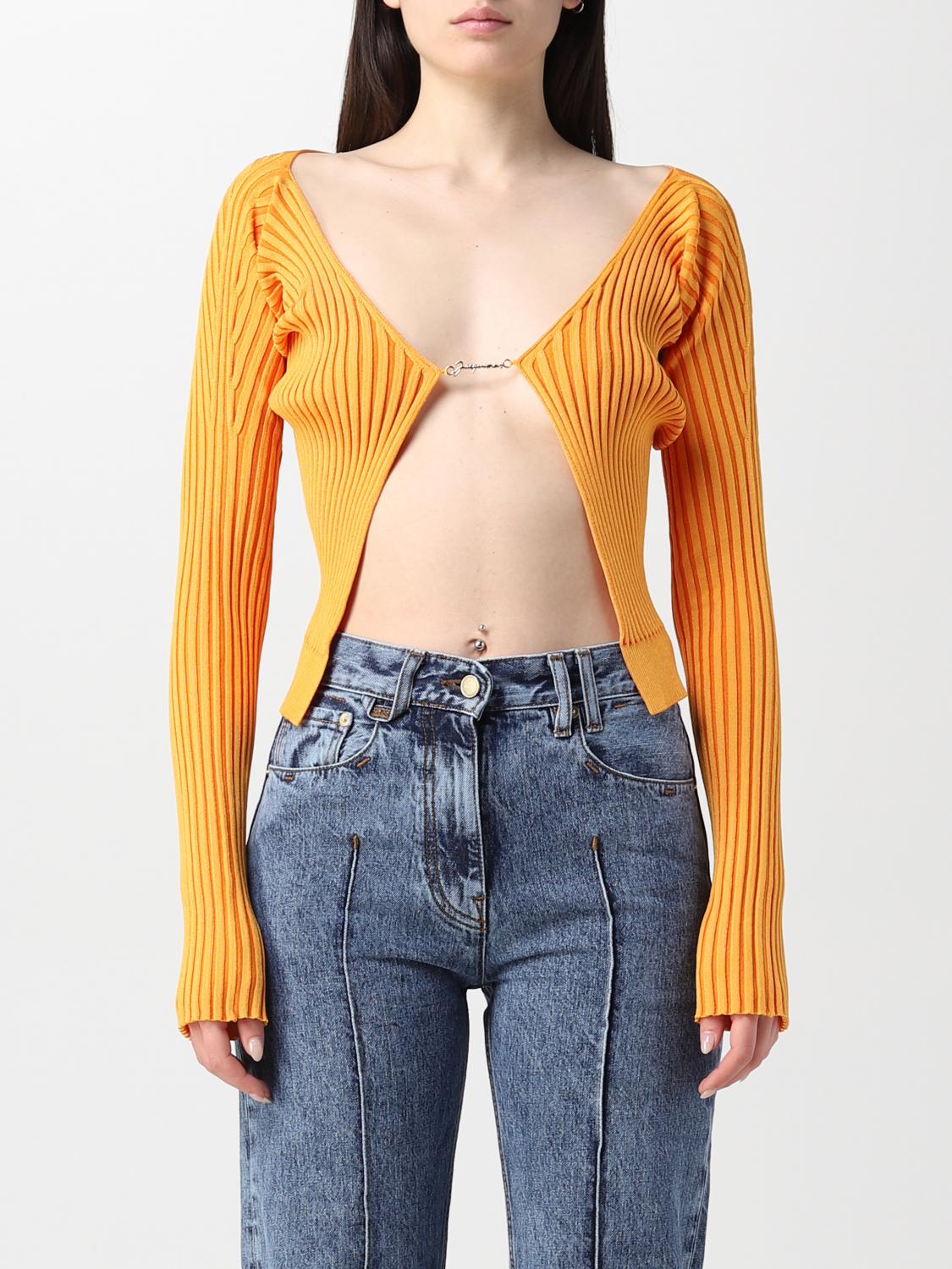 JACQUEMUS SWEATER: Sweater woman Jacquemus, Orange - Img 1