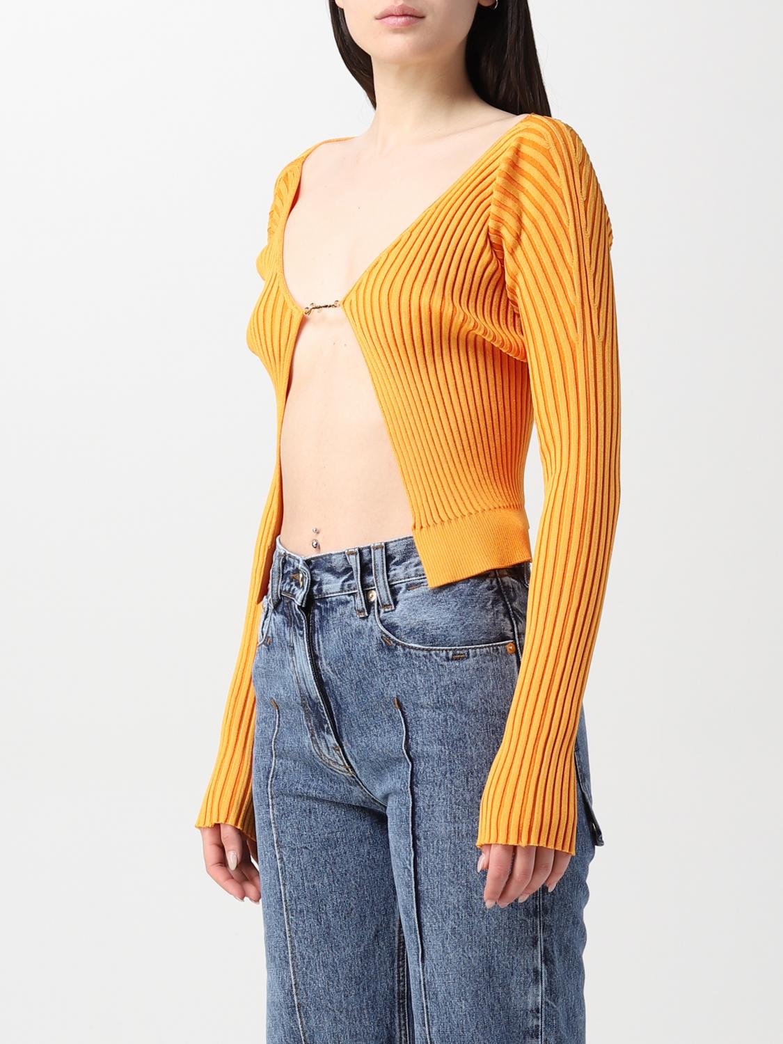 JACQUEMUS SWEATER: Sweater woman Jacquemus, Orange - Img 4