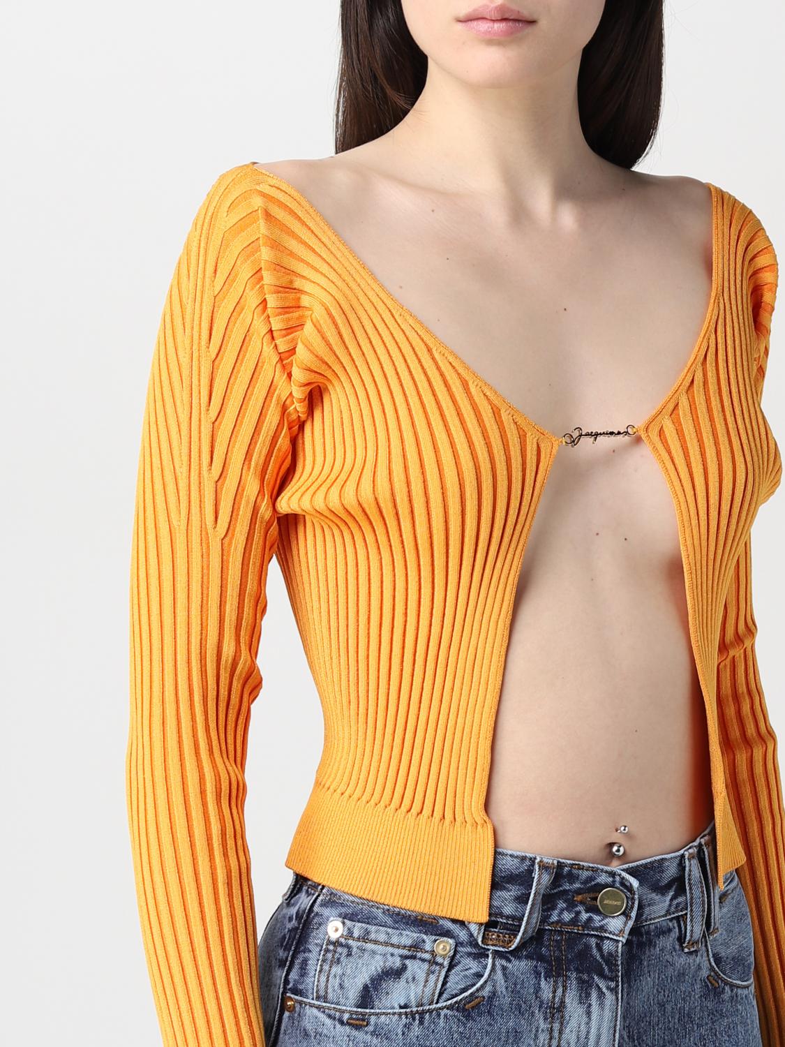 JACQUEMUS SWEATER: Sweater woman Jacquemus, Orange - Img 5