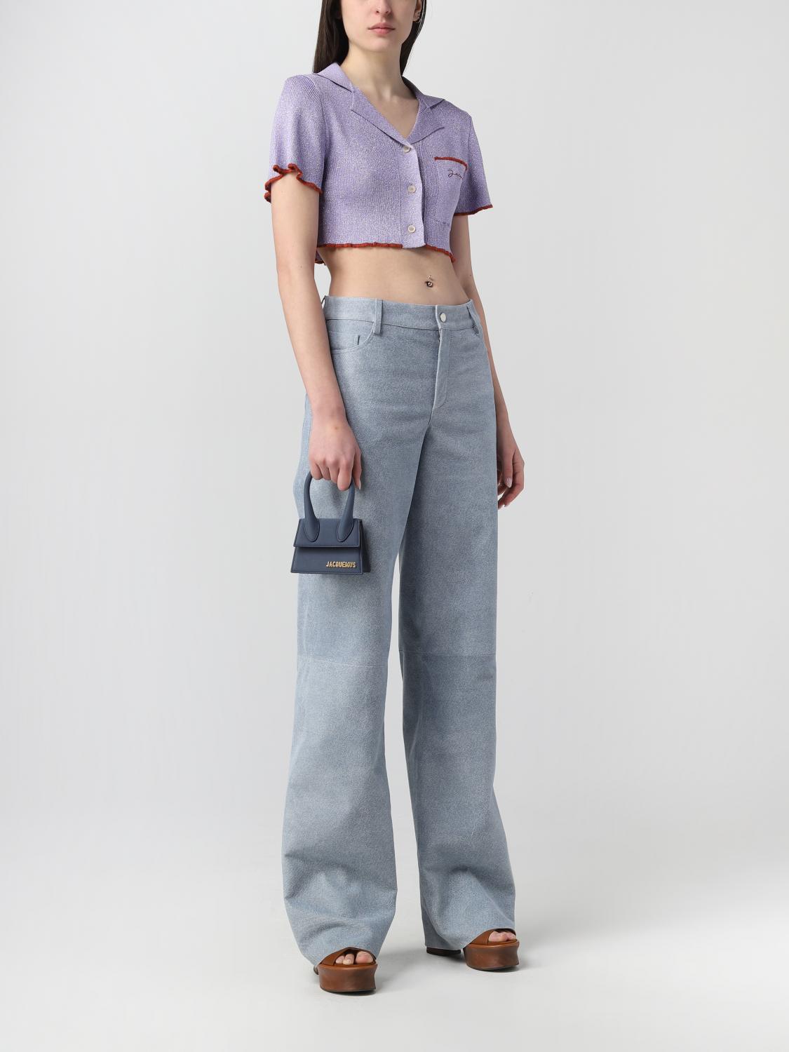 JACQUEMUS BORSA MINI: Borsa Le Chiquito Jacquemus in pelle, Blue Navy - Img 2