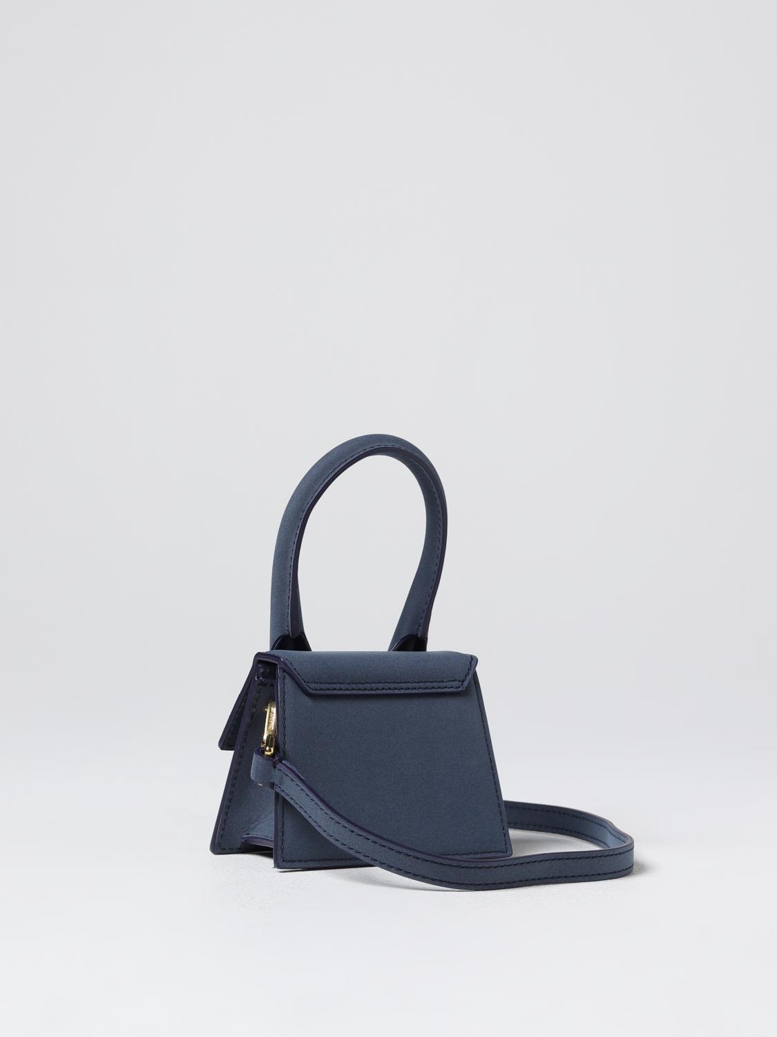 JACQUEMUS BORSA MINI: Borsa Le Chiquito Jacquemus in pelle, Blue Navy - Img 3