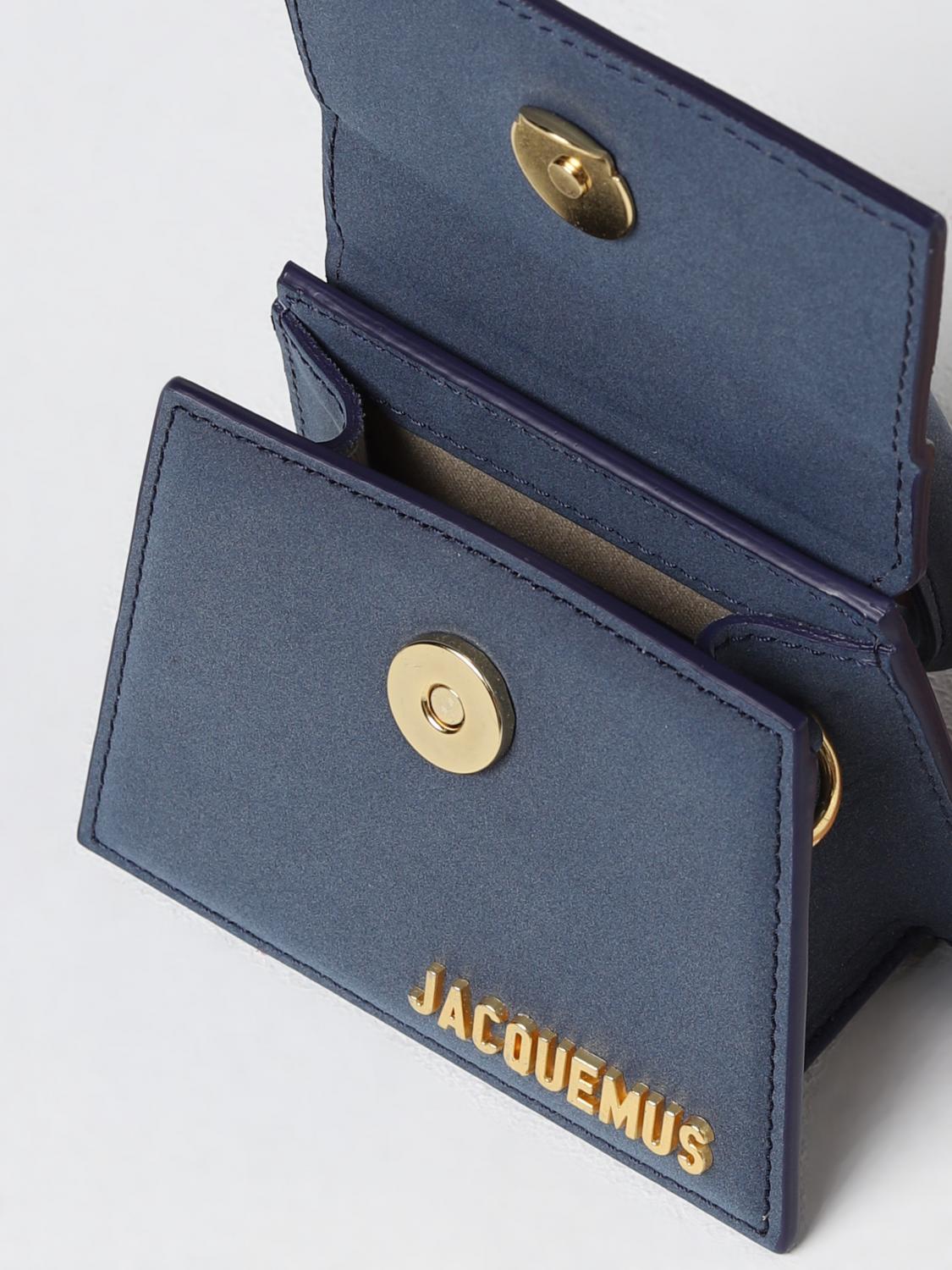 JACQUEMUS BORSA MINI: Borsa Le Chiquito Jacquemus in pelle, Blue Navy - Img 5