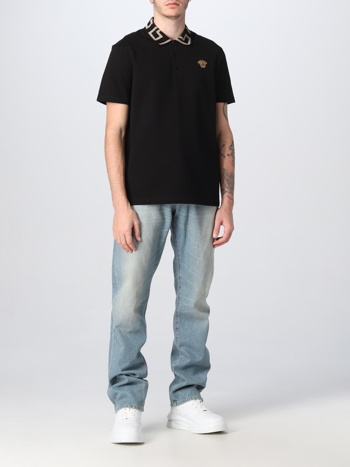 VERSACE JEANS: Jeans hombre Versace, Azul Oscuro - Img 2