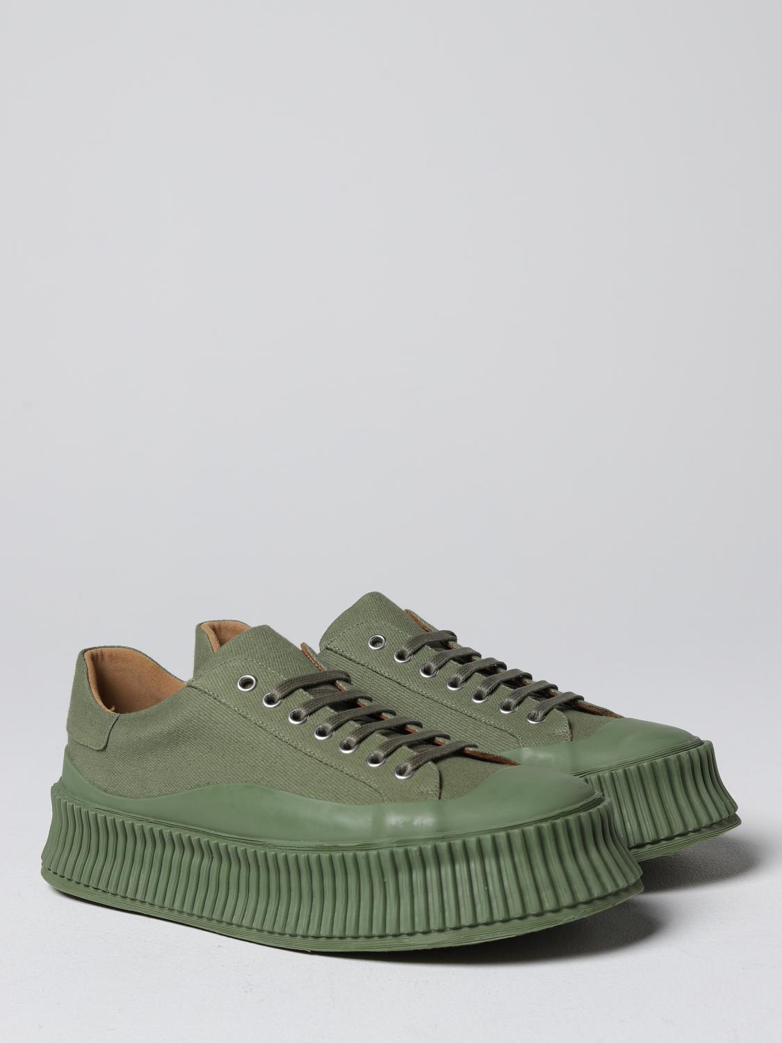 JIL SANDER SNEAKERS: Sneakers Jil Sander in canvas, Verde - Img 2