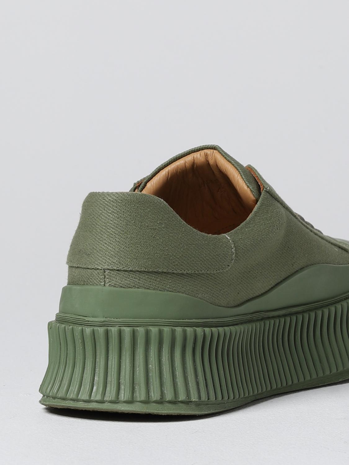 JIL SANDER SNEAKERS: Sneakers Jil Sander in canvas, Verde - Img 3
