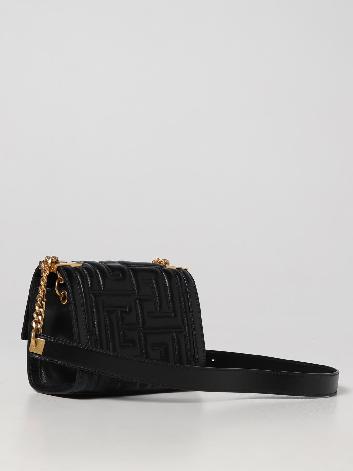 Balmain 1945 bag with embossed monogram - Black  display picture 3