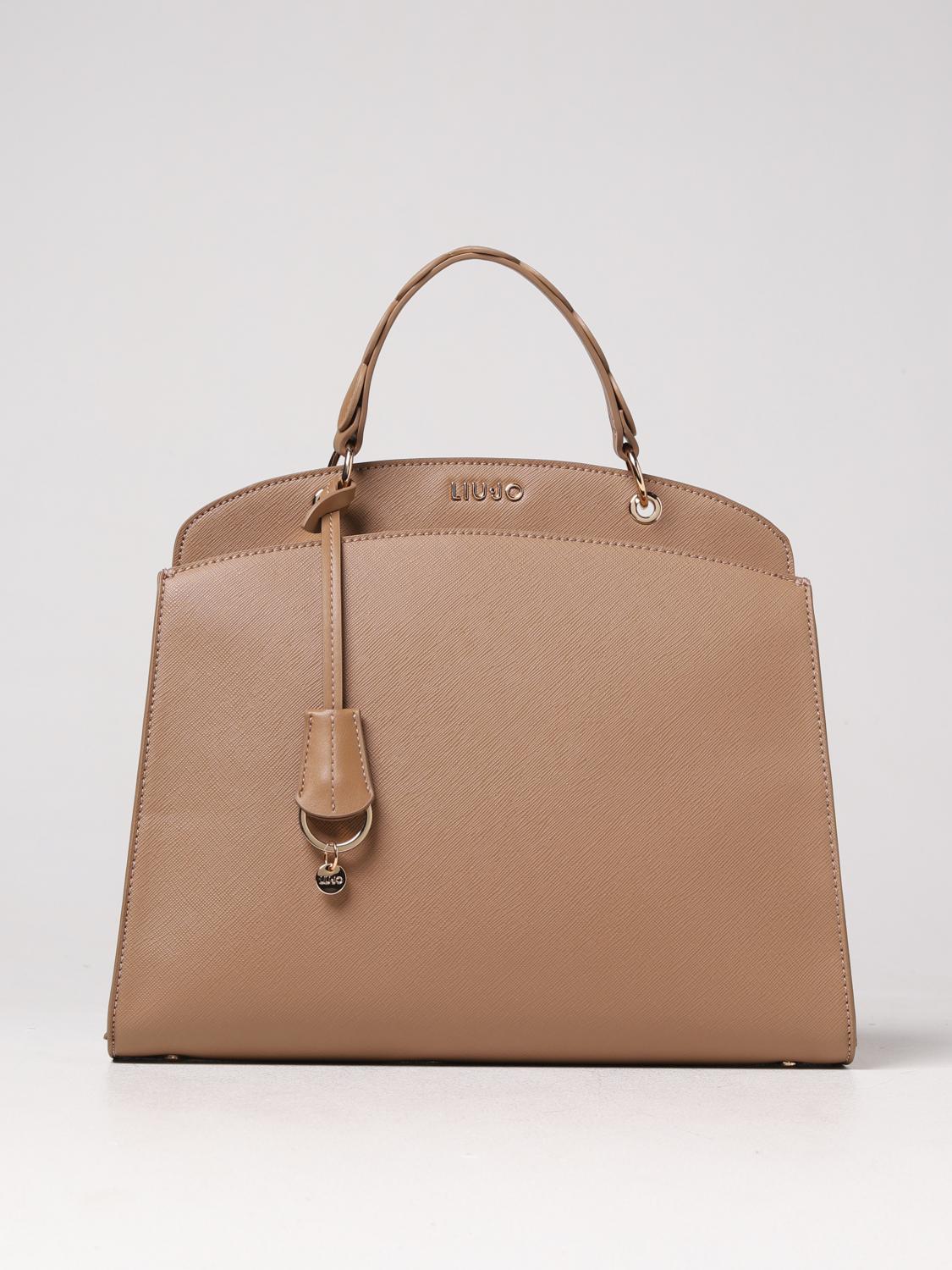LIU JO BORSA A MANO: Borsa Liu Jo in pelle sintetica, Noce - Img 1