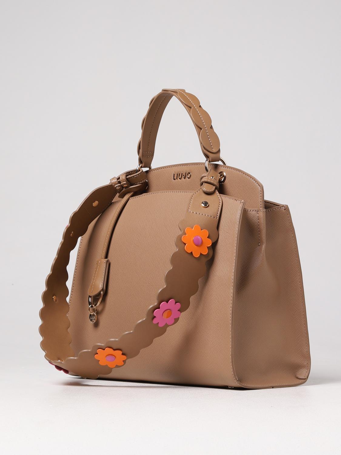 LIU JO BORSA A MANO: Borsa Liu Jo in pelle sintetica, Noce - Img 3