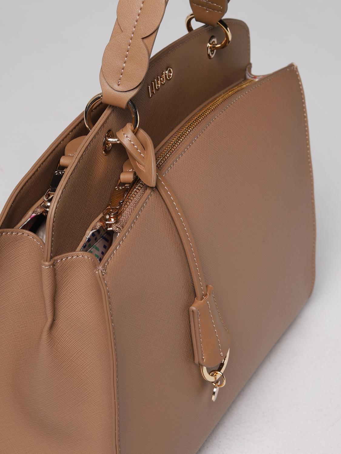 LIU JO BORSA A MANO: Borsa Liu Jo in pelle sintetica, Noce - Img 4