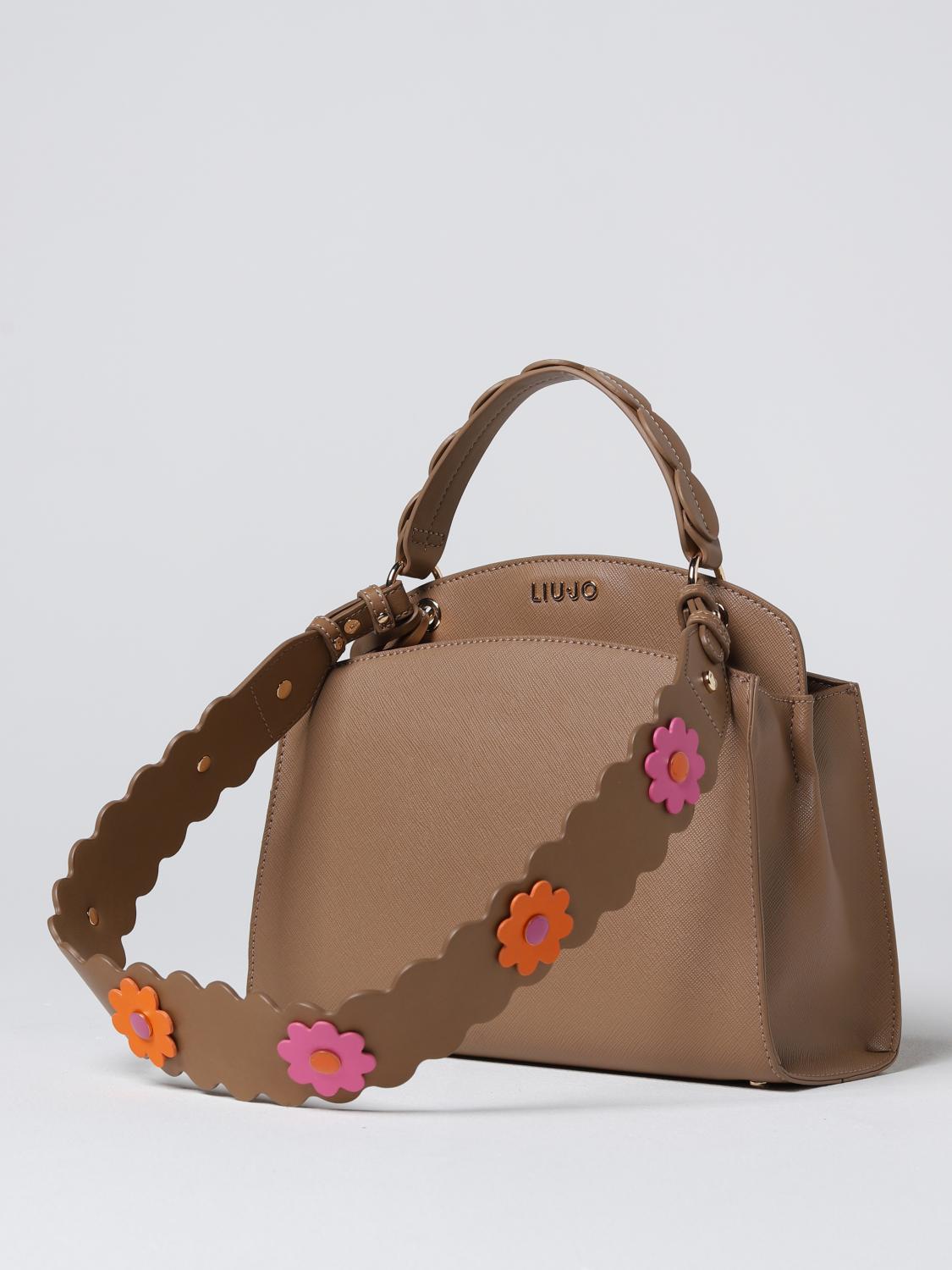 LIU JO BORSA A TRACOLLA: Borsa Liu Jo in pelle sintetica, Noce - Img 3