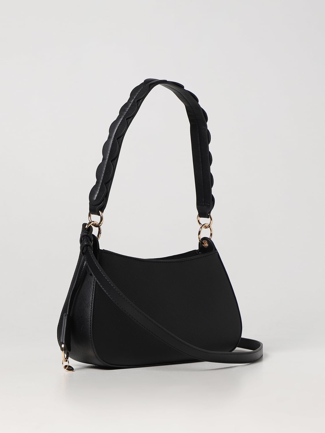 LIU JO BORSA A SPALLA: Borsa Agar Liu Jo in similpelle saffiano, Nero - Img 2