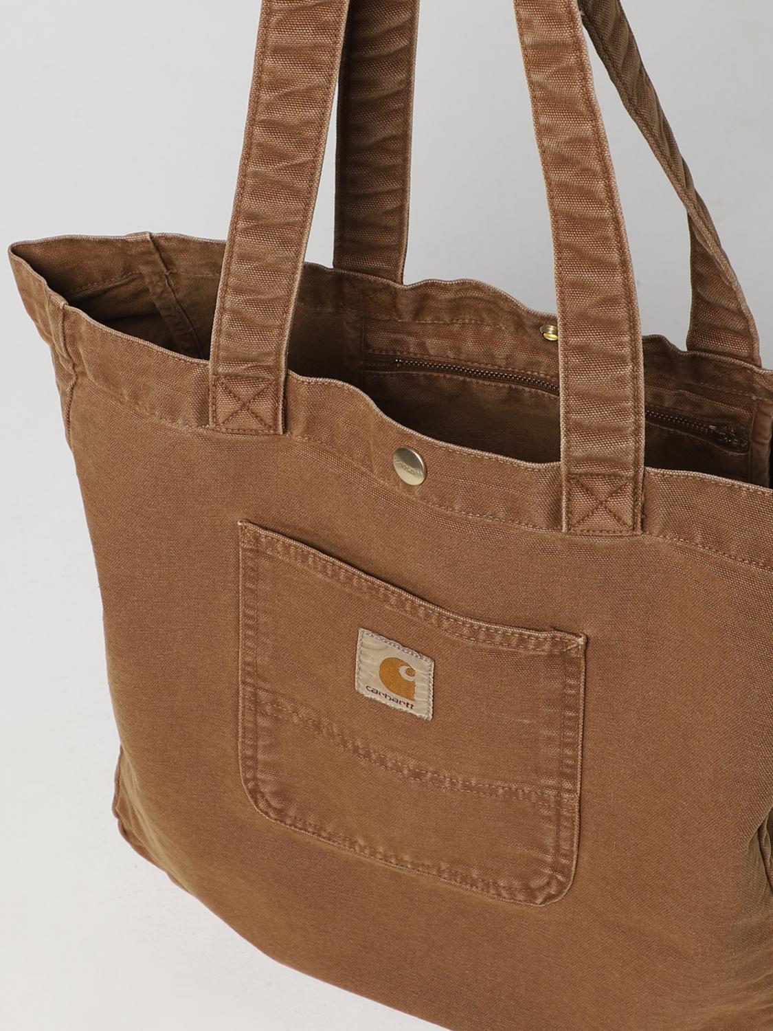 CARHARTT WIP BORSA: Borsa Bayfield Carhartt Wip in denim, Arancione - Img 3