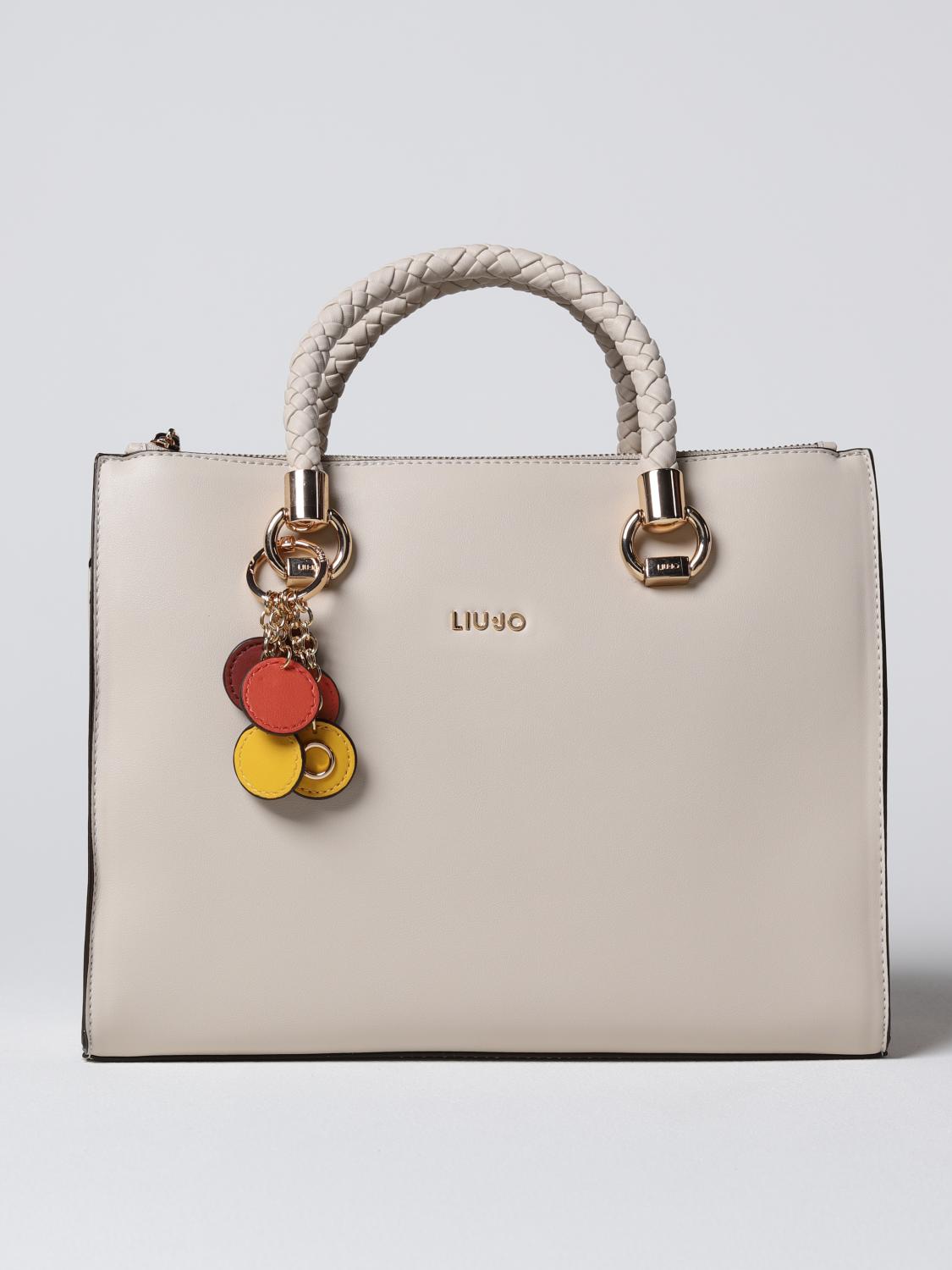 LIU JO BORSA A MANO: Borsa Liu Jo in pelle sintetica, Beige - Img 1