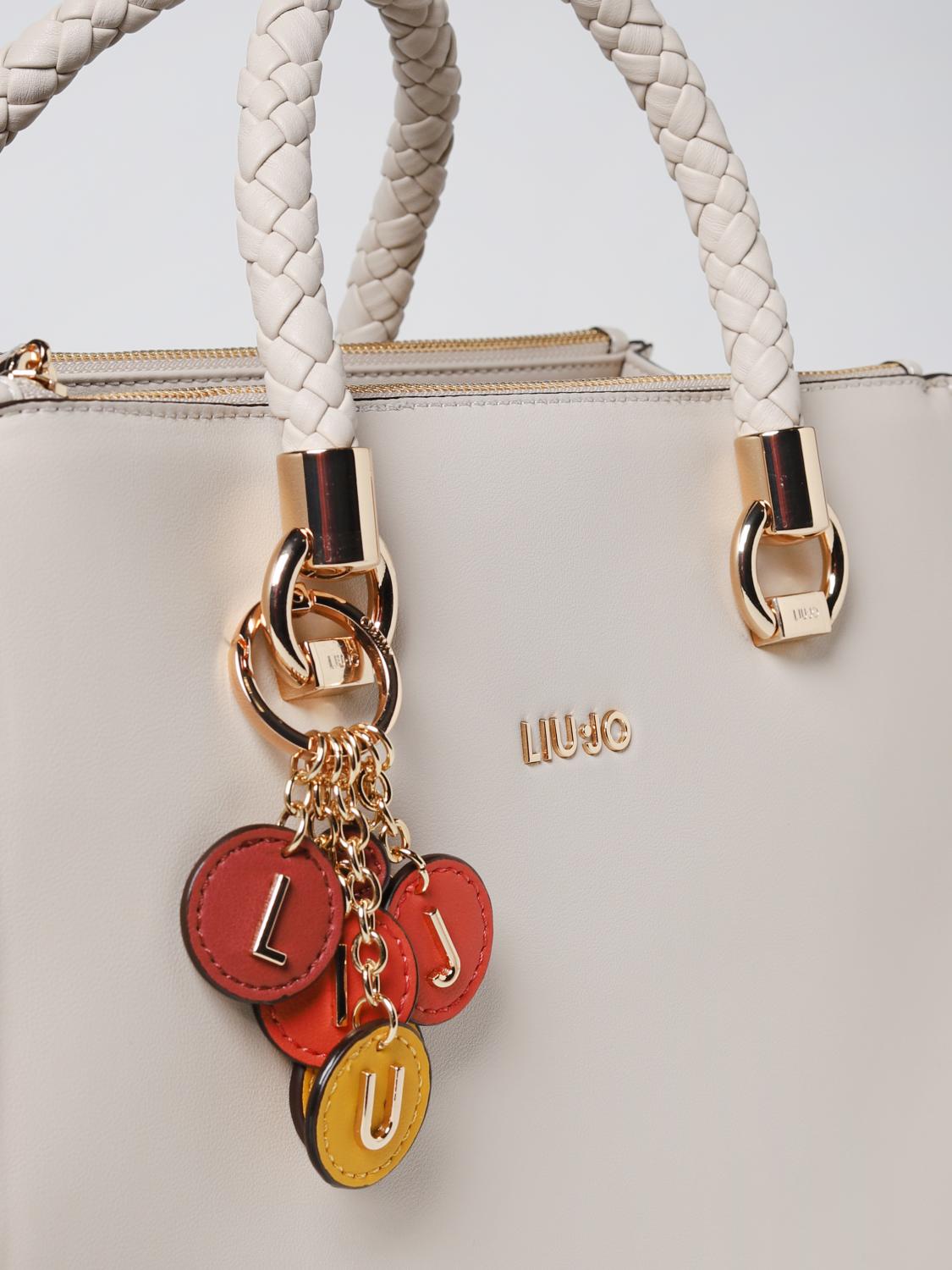 LIU JO BORSA A MANO: Borsa Liu Jo in pelle sintetica, Beige - Img 3