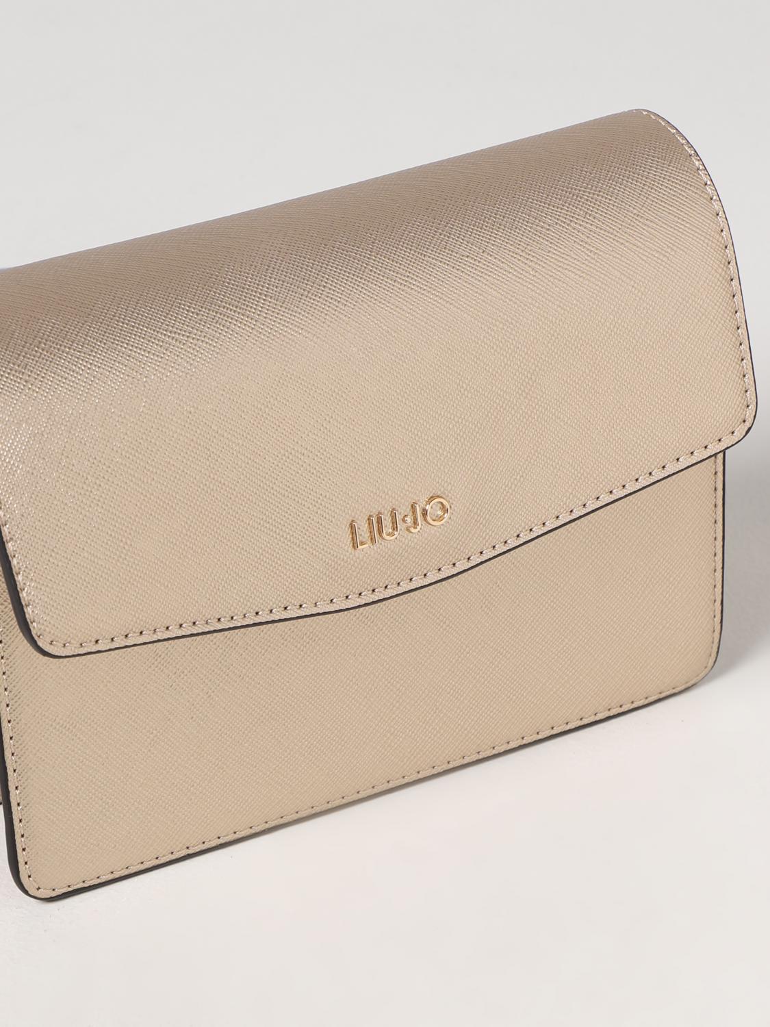 LIU JO BORSA MINI: Borsa Liu Jo in pelle sintetica, Oro - Img 3