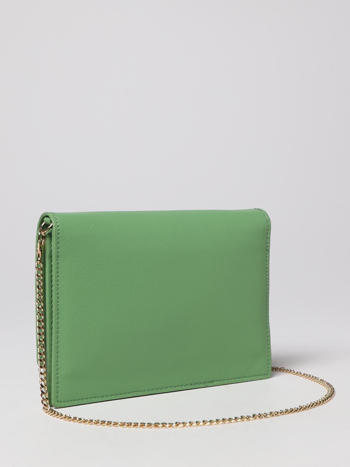 LIU JO BORSA A TRACOLLA: Borsa Liu Jo in pelle sintetica saffiano, Verde - Img 2