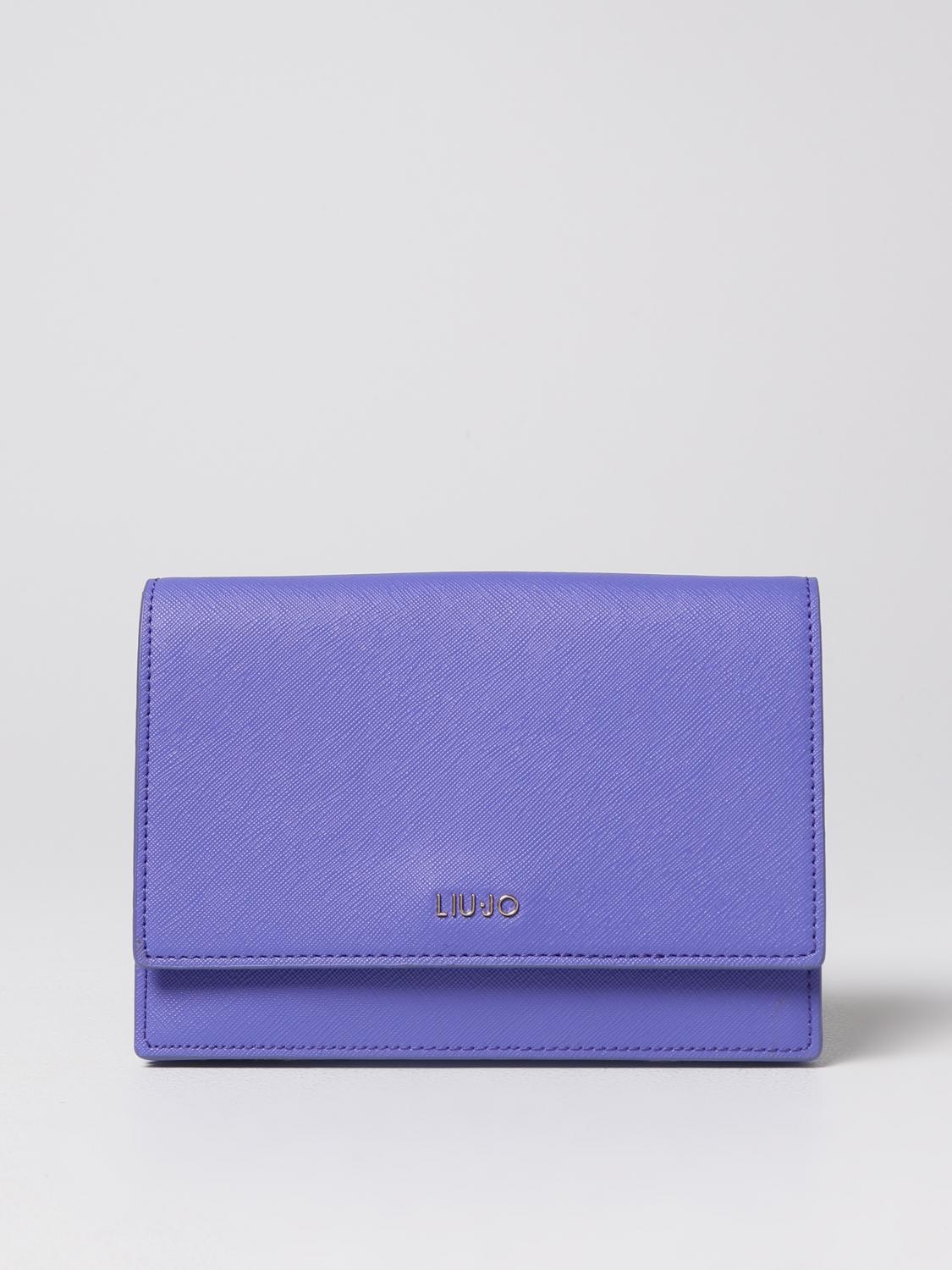 LIU JO BORSA A TRACOLLA: Borsa Liu Jo in pelle sintetica saffiano, Lilla - Img 1