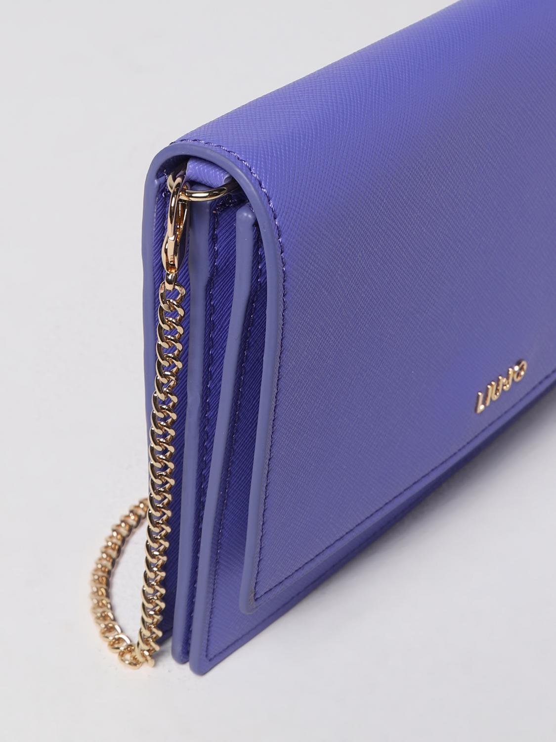 LIU JO BORSA A TRACOLLA: Borsa Liu Jo in pelle sintetica saffiano, Lilla - Img 3