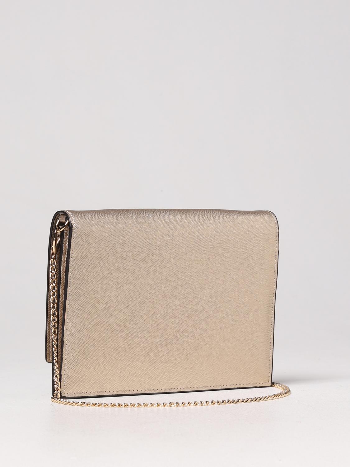 LIU JO BORSA A TRACOLLA: Borsa Liu Jo in pelle sintetica saffiano, Oro - Img 2