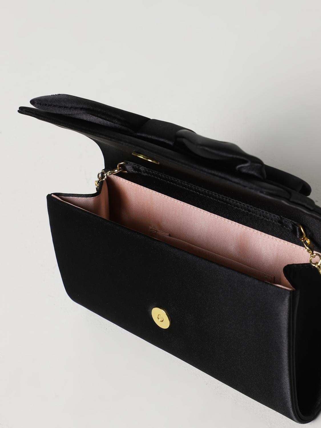 LIU JO CLUTCH: Clutch Liu Jo in raso, Nero - Img 3
