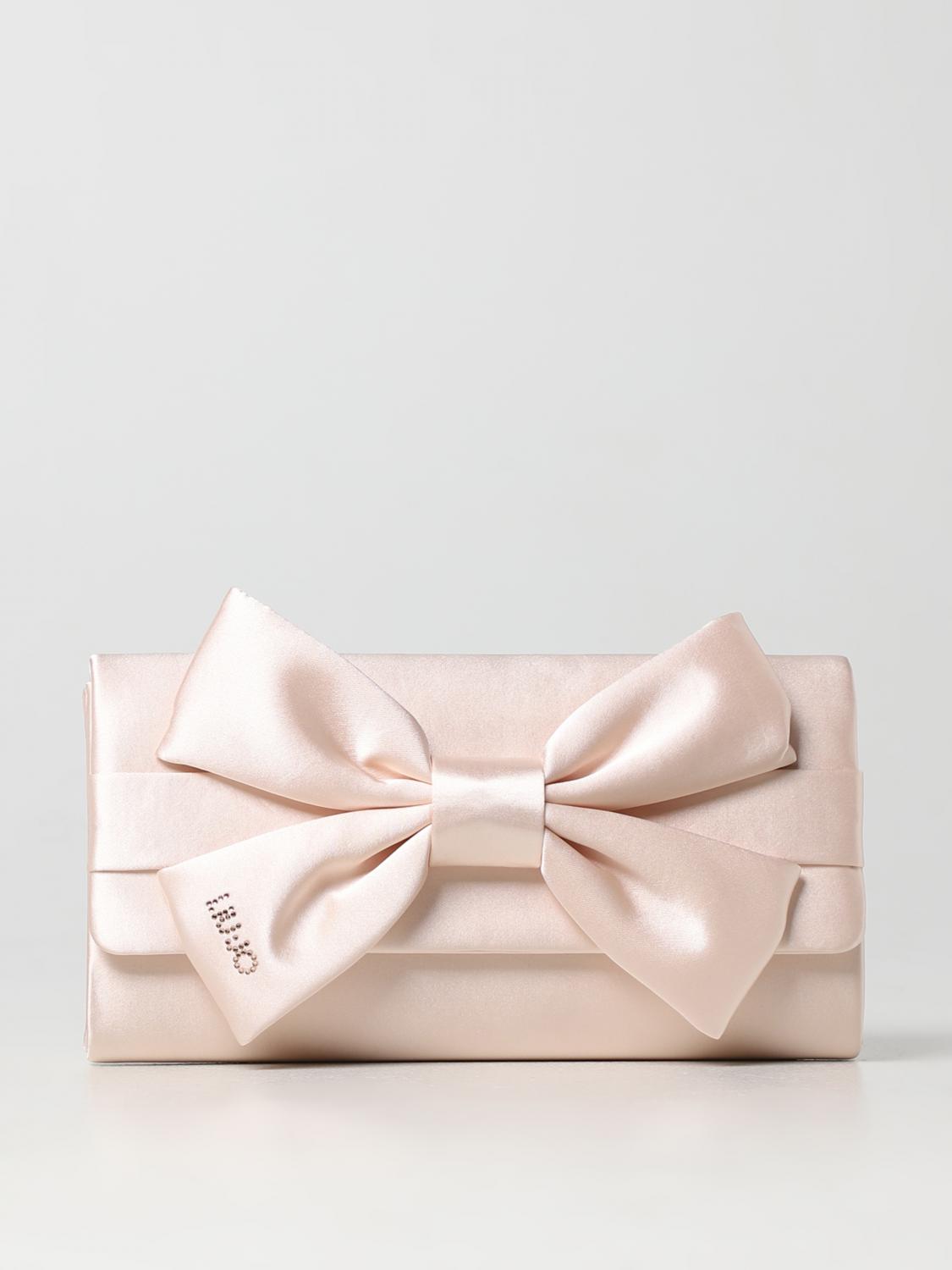 LIU JO CLUTCH: Clutch Liu Jo in raso, Rosa - Img 1