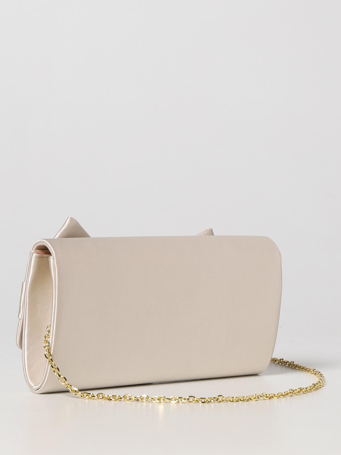 LIU JO CLUTCH: Clutch Liu Jo in raso, Oro - Img 2