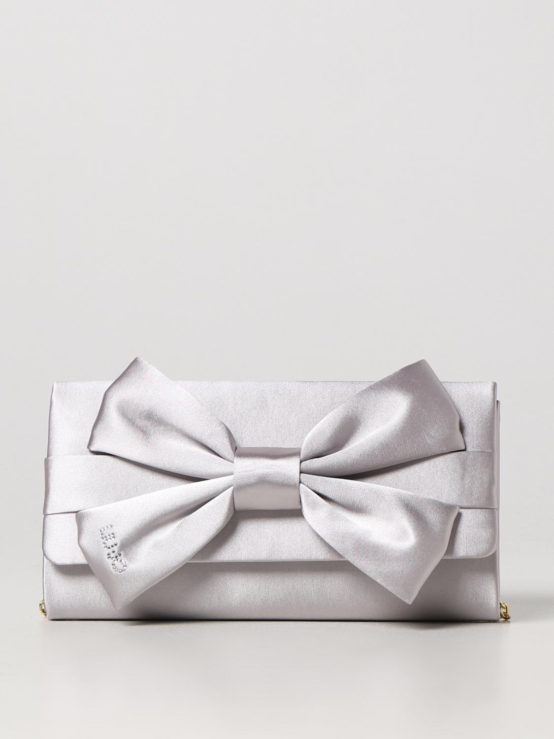 LIU JO CLUTCH: Clutch Liu Jo in raso, Argento - Img 1