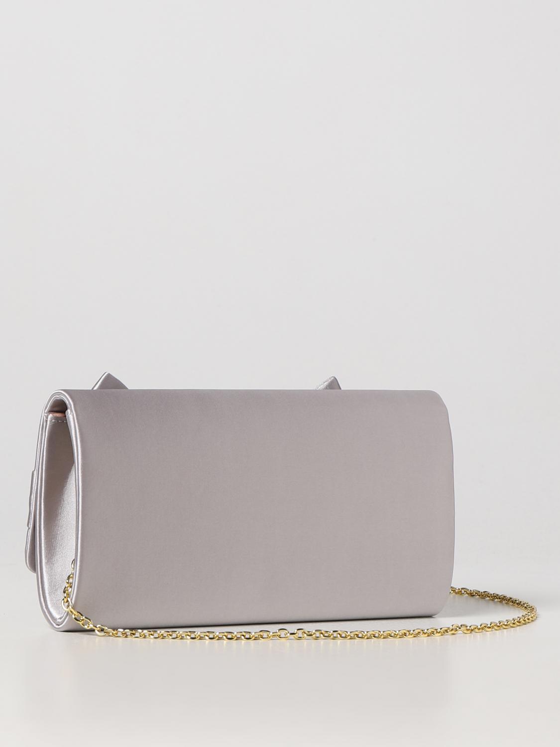 LIU JO CLUTCH: Clutch Liu Jo in raso, Argento - Img 2