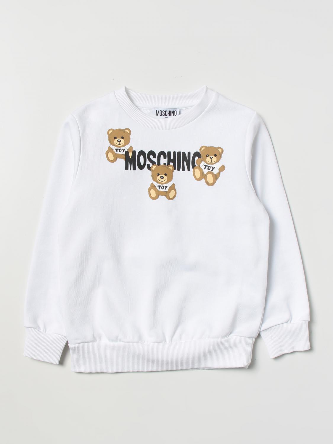 MOSCHINO PULLOVER: Pullover kinder Moschino Kid, Weiß - Img 1