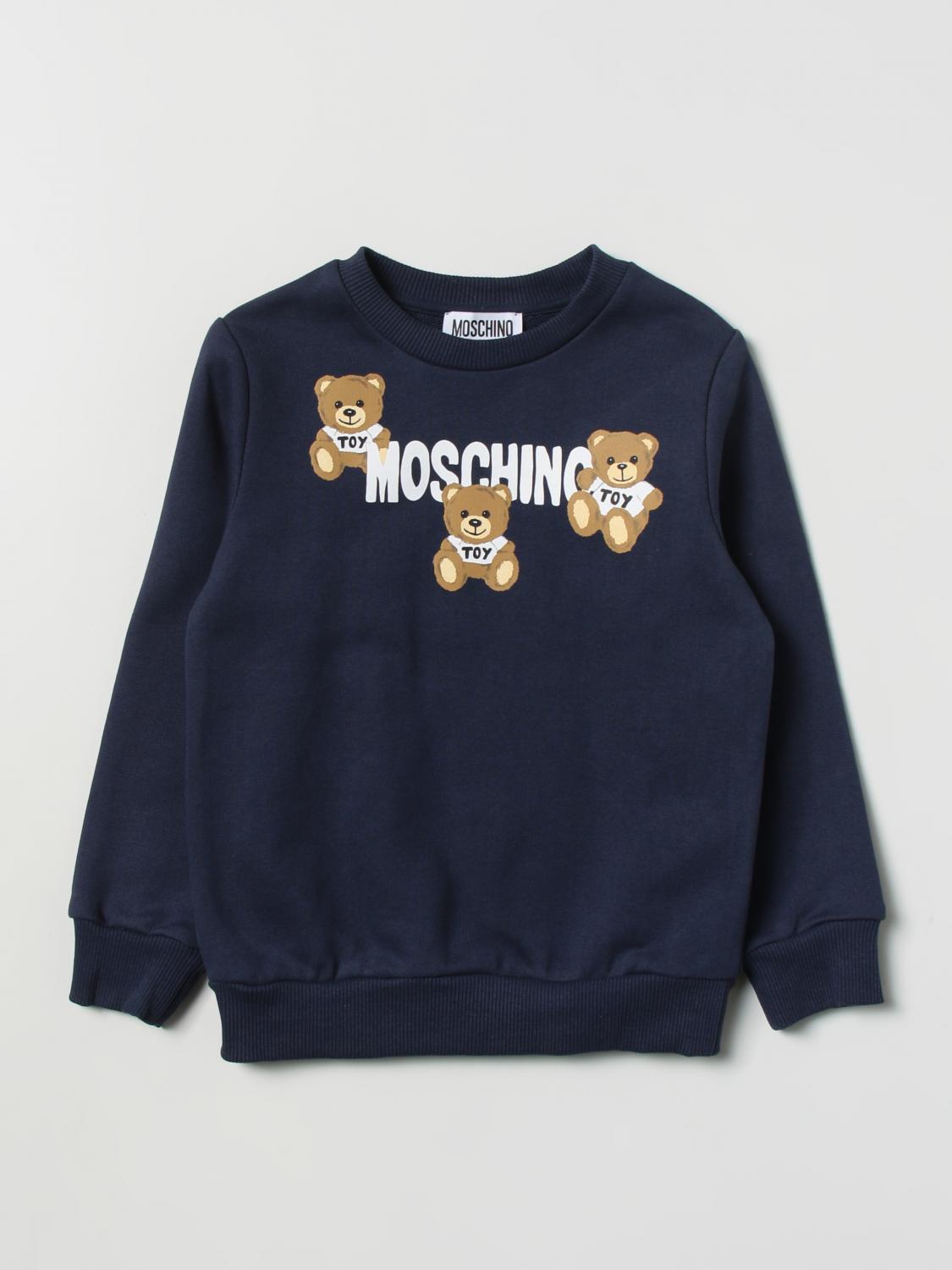 MOSCHINO 毛衣: 毛衣 儿童 Moschino Kid, 海军蓝 - Img 1