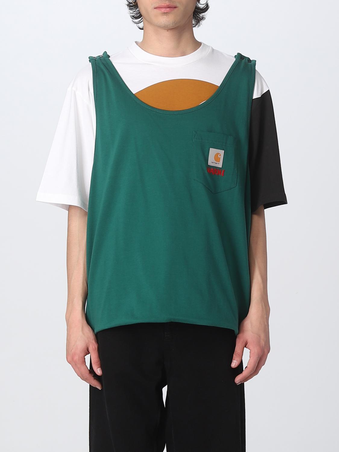 Marni Carhartt Wip x T-shirt in jersey - Red | HUMU031305UTX003