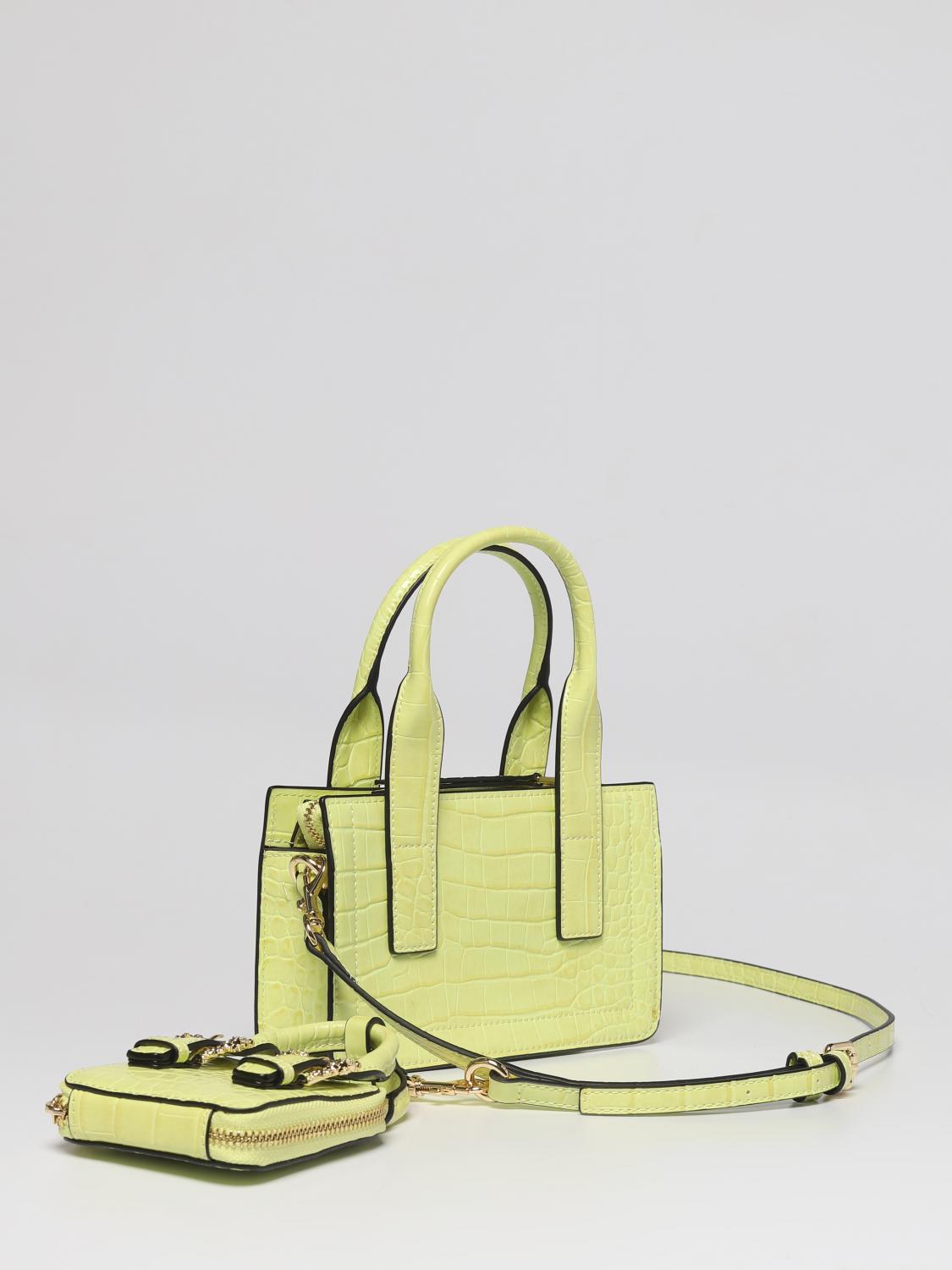 VERSACE JEANS COUTURE HANDBAG: Versace Jeans Couture bag in crocodile print synthetic leather, Orange - Img 2