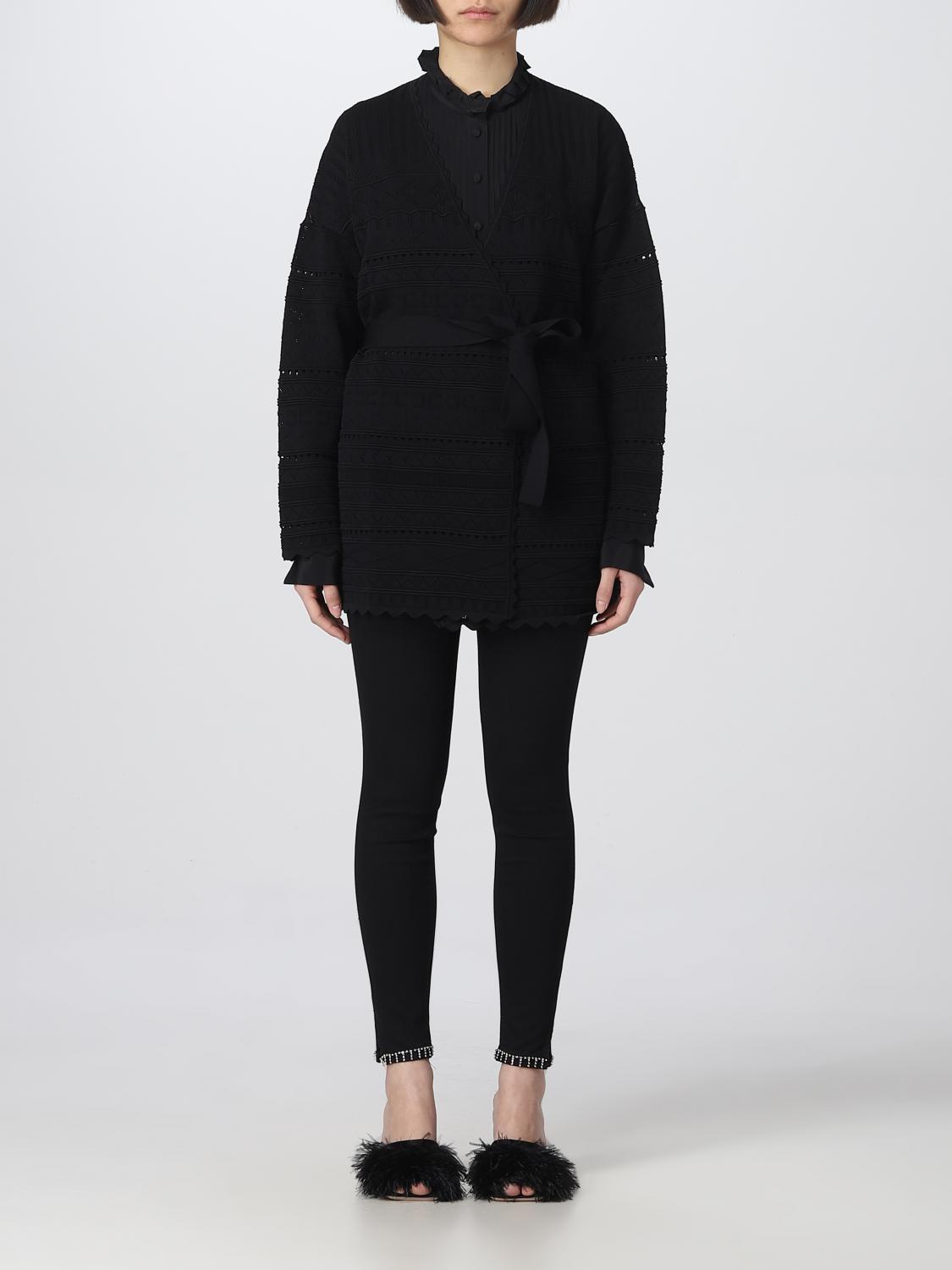 ELISABETTA FRANCHI JERSEY: Cárdigan mujer Elisabetta Franchi, Negro - Img 1