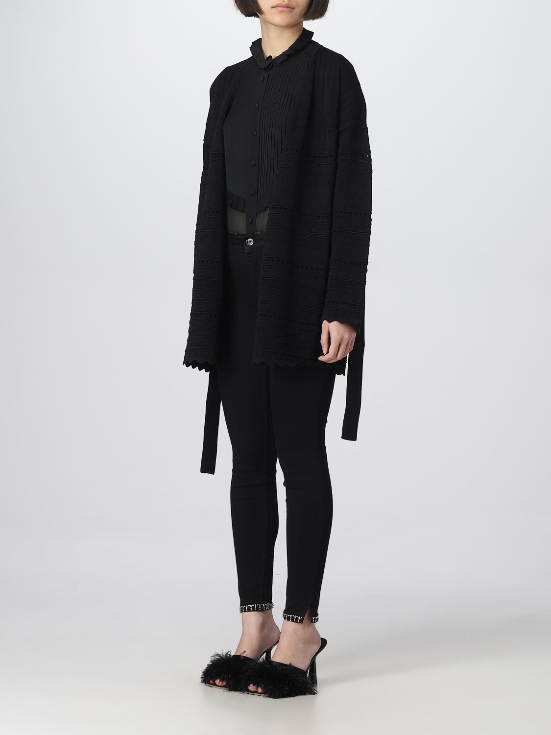 ELISABETTA FRANCHI JERSEY: Cárdigan mujer Elisabetta Franchi, Negro - Img 3