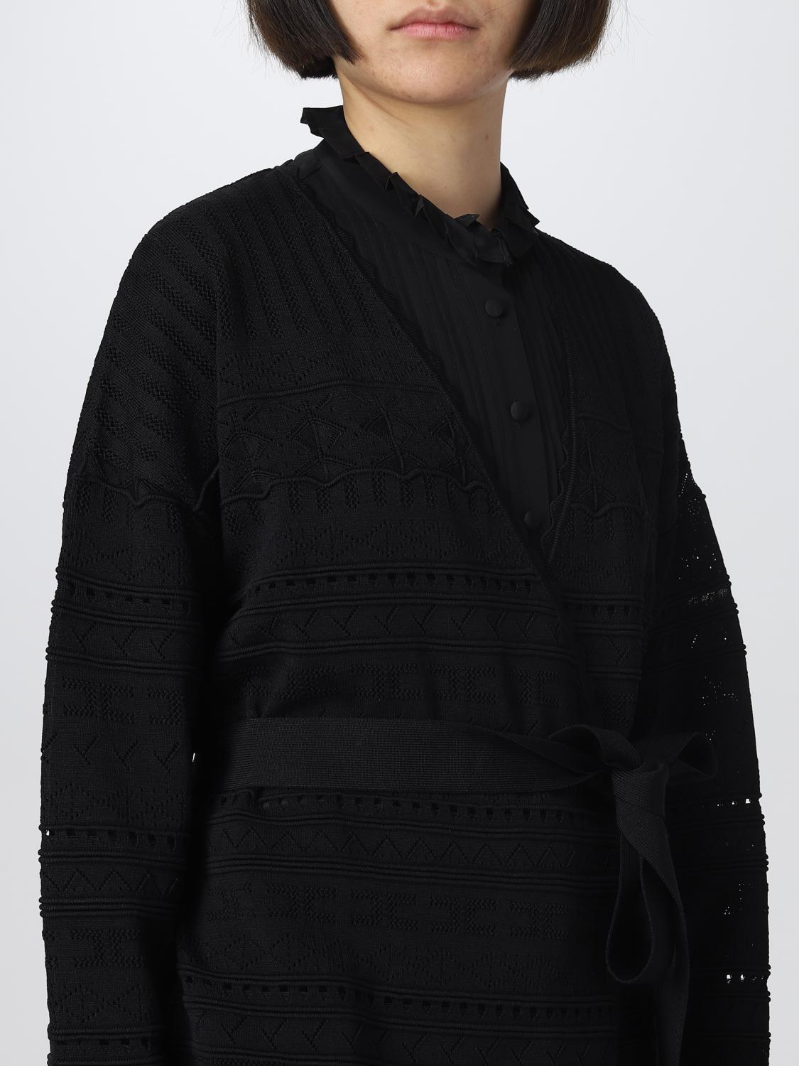 ELISABETTA FRANCHI JERSEY: Cárdigan mujer Elisabetta Franchi, Negro - Img 4