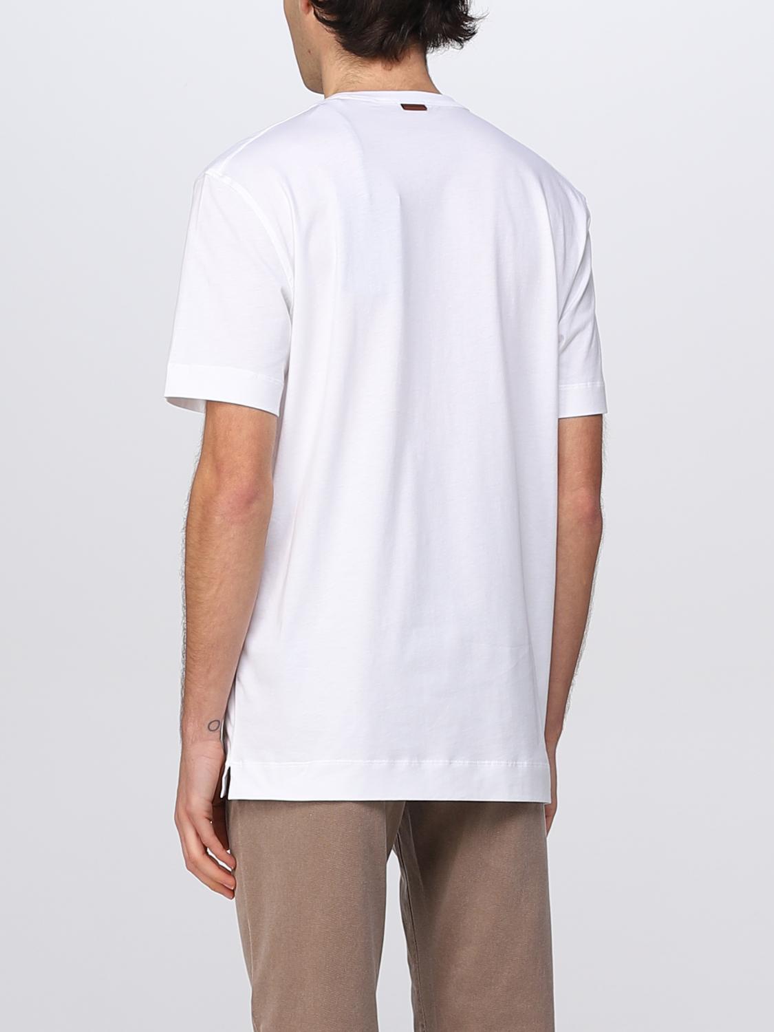 ZEGNA：Tシャツ メンズ - ホワイト | GIGLIO.COMオンラインの