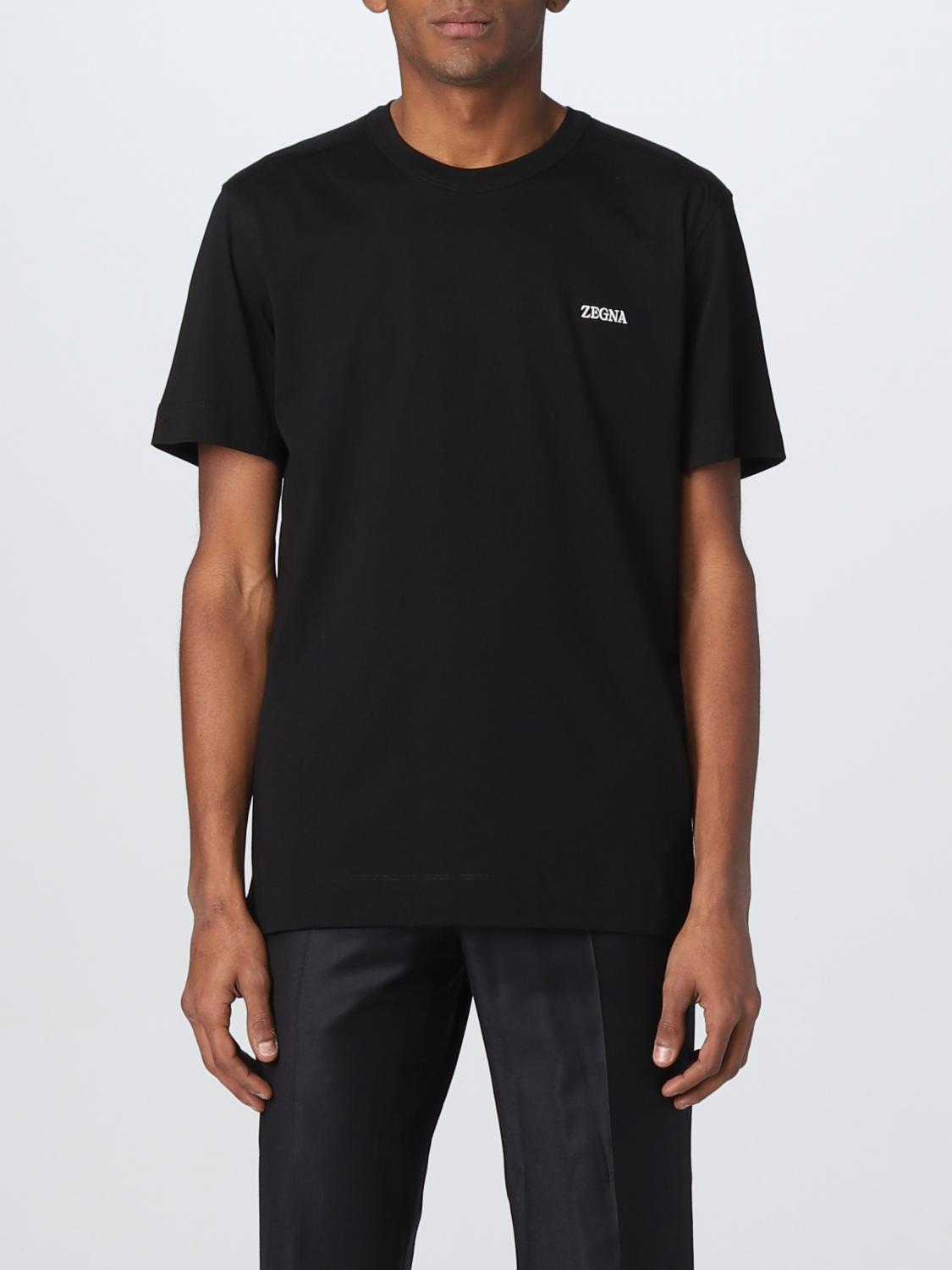 ZEGNA T-SHIRT: T-shirt men Zegna, Black - Img 1