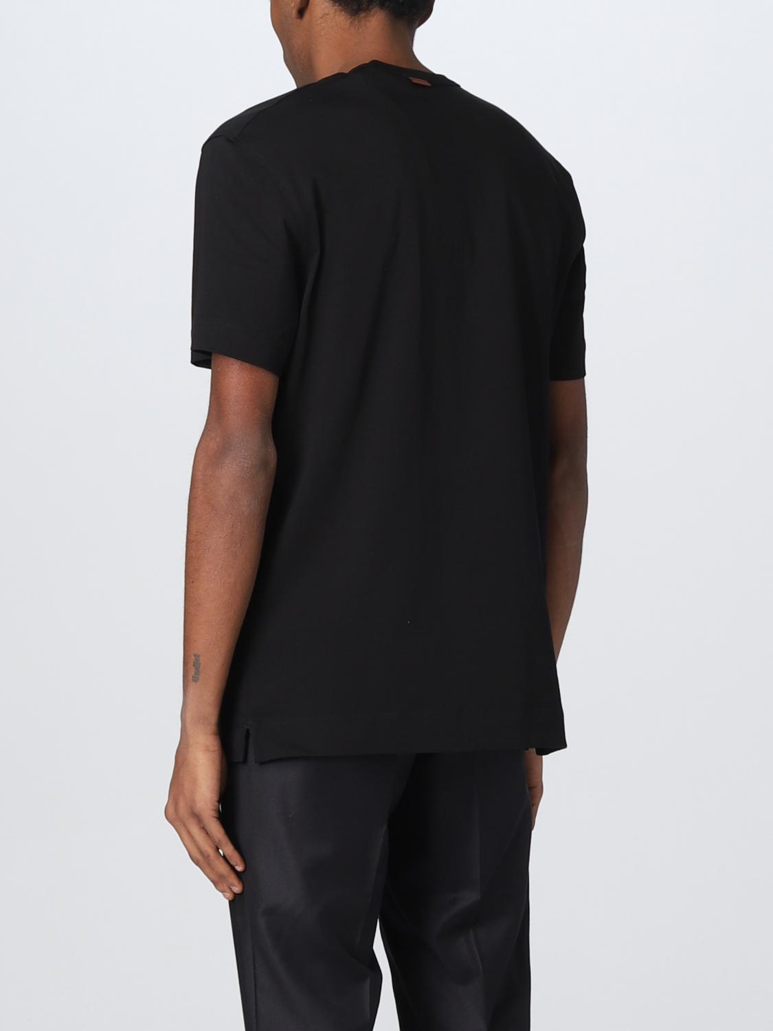 ZEGNA T-SHIRT: T-shirt men Zegna, Black - Img 3