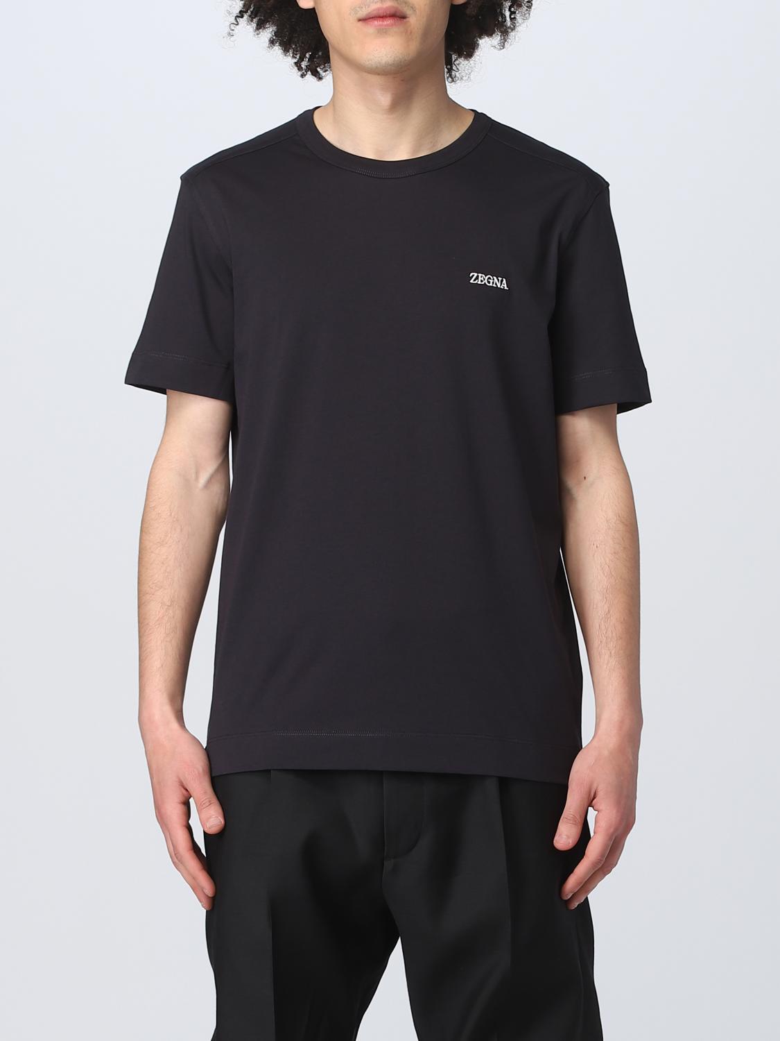 ZEGNA T-SHIRT: T-shirt men Zegna, Blue - Img 1