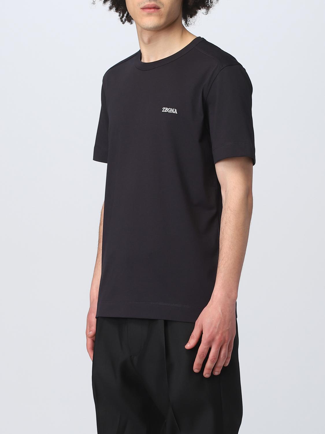 ZEGNA T-SHIRT: T-shirt men Zegna, Blue - Img 3