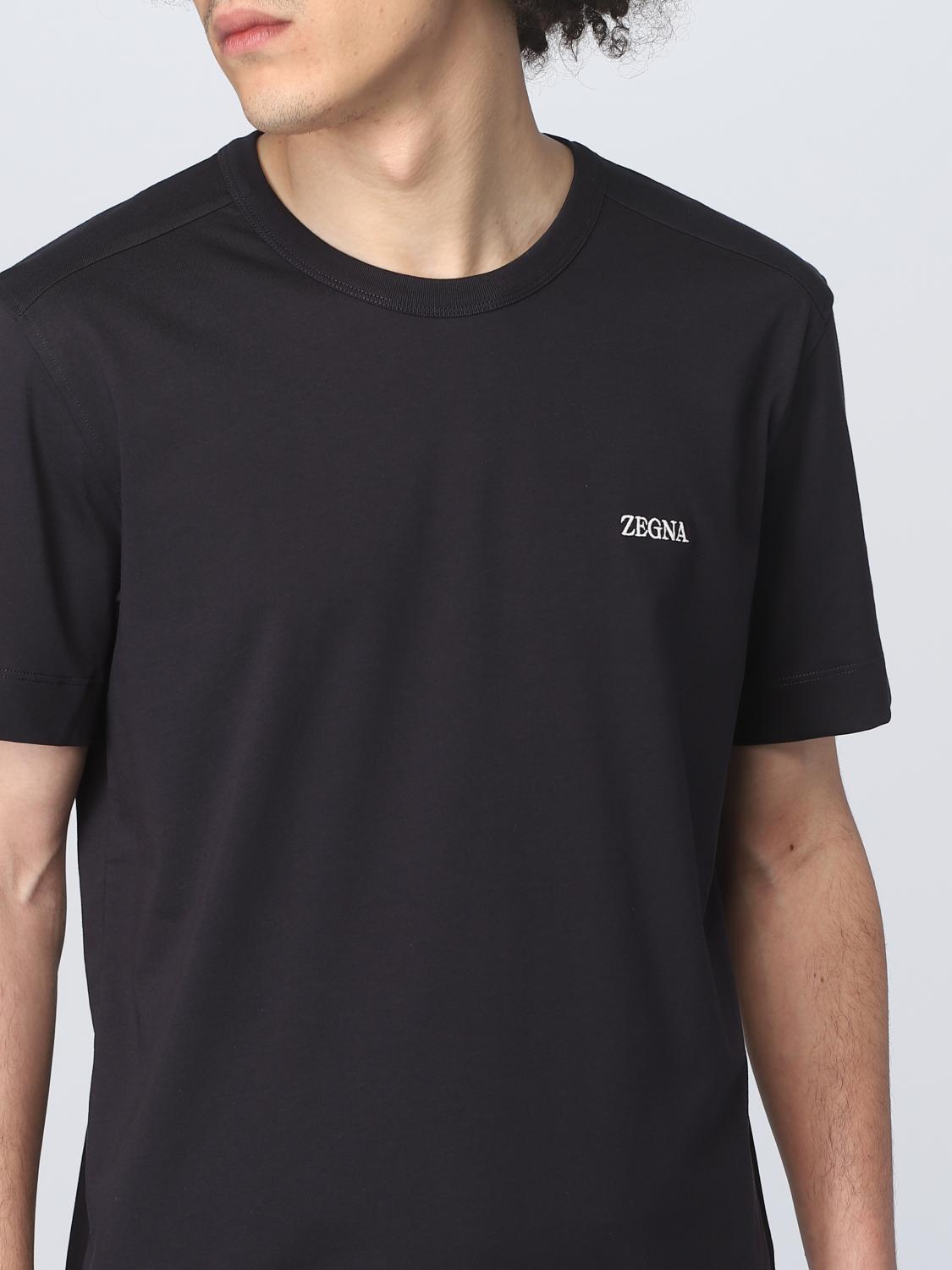 ZEGNA T-SHIRT: T-shirt men Zegna, Blue - Img 4