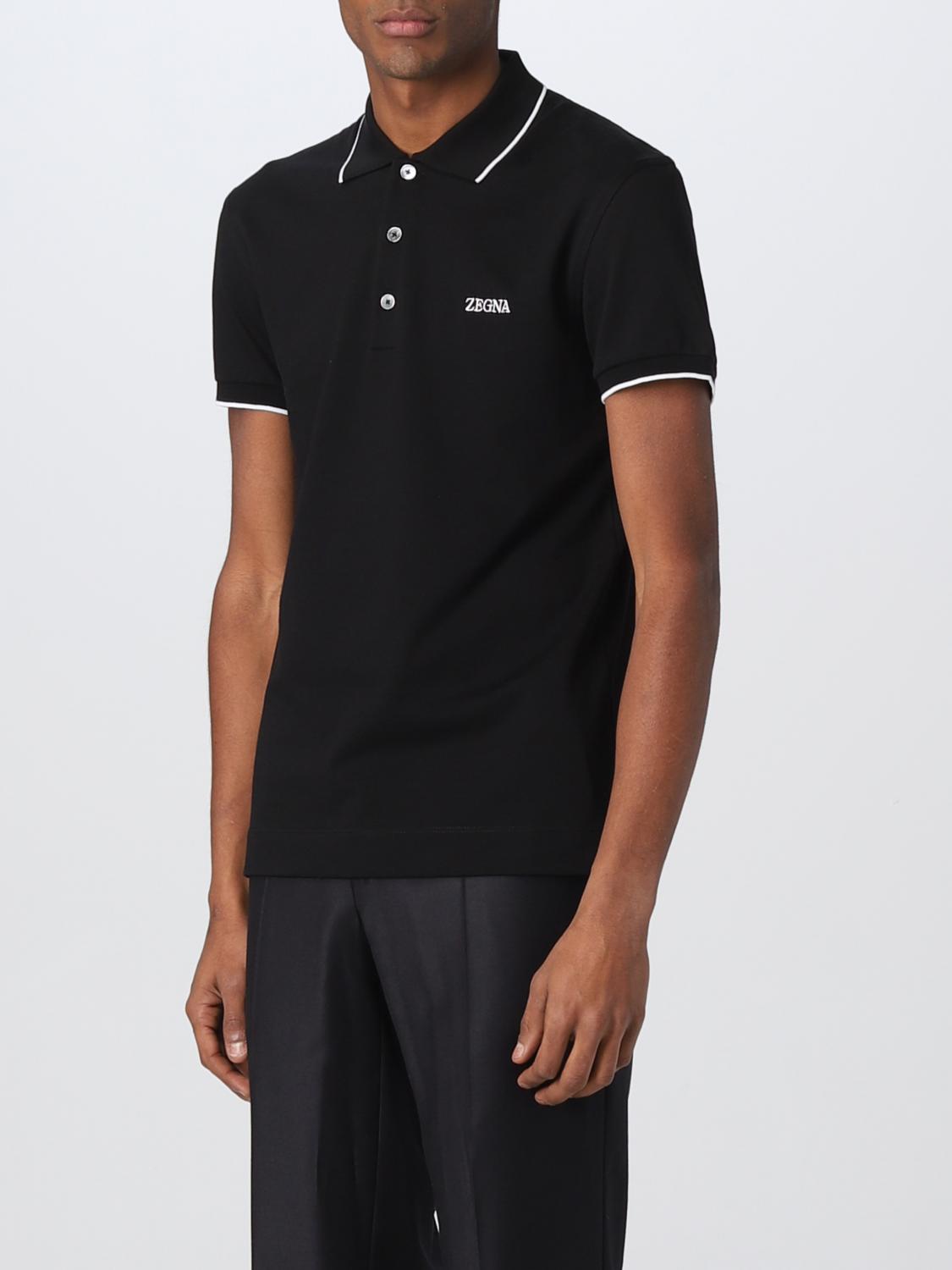 ZEGNA POLO SHIRT: Polo shirt men Zegna, Black - Img 4